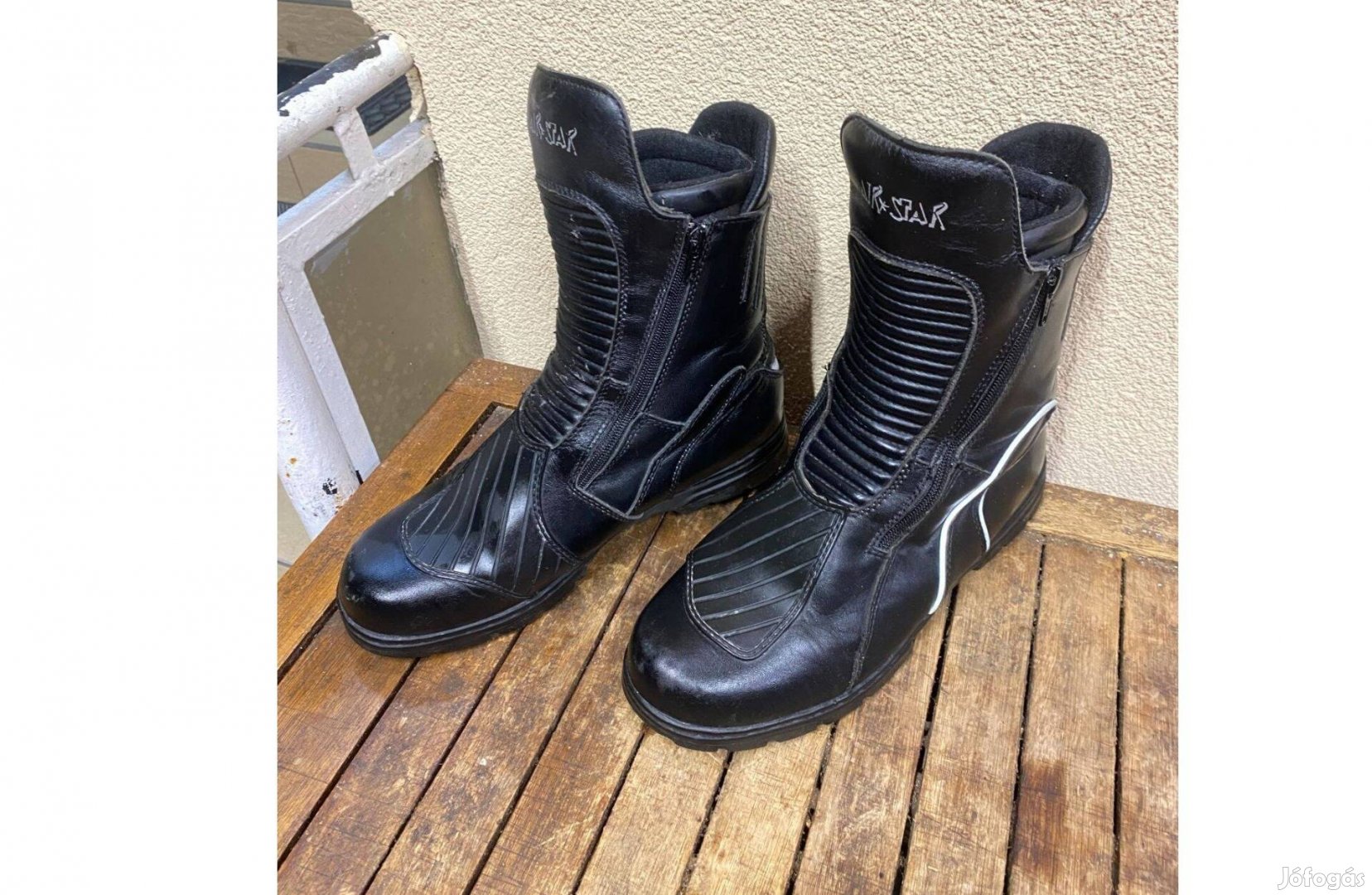 Air Star Bőr Motoros Csizma 41