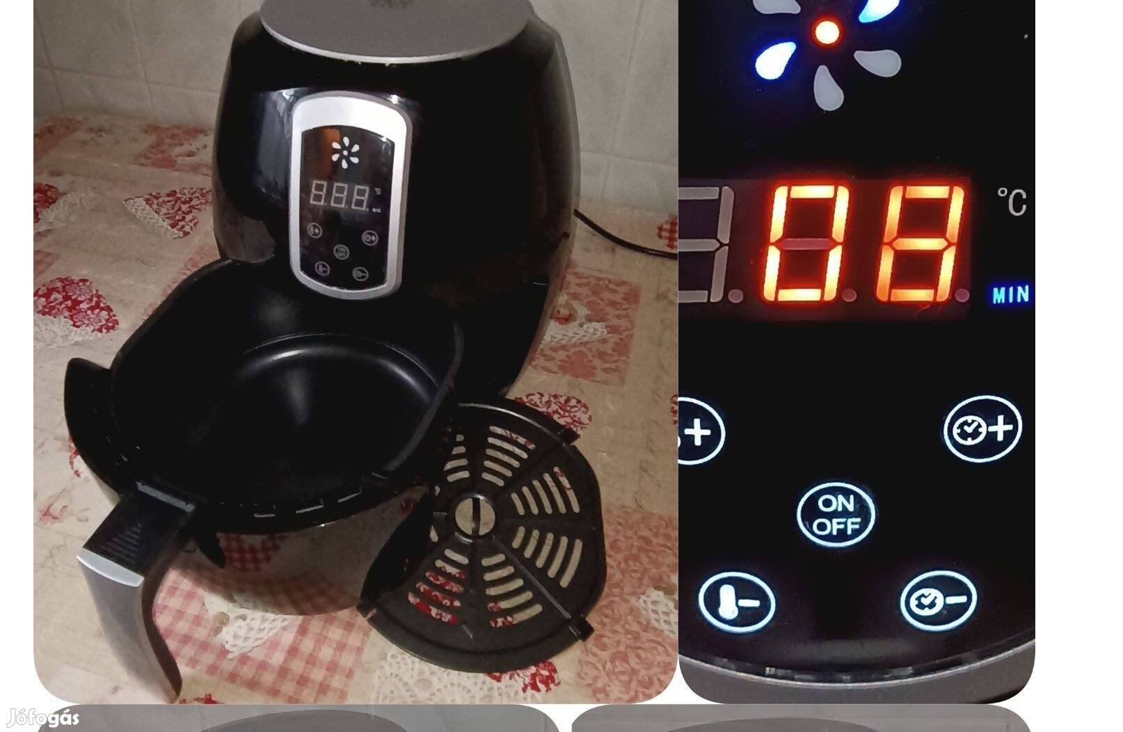 Air fryer forrólevegős sütő