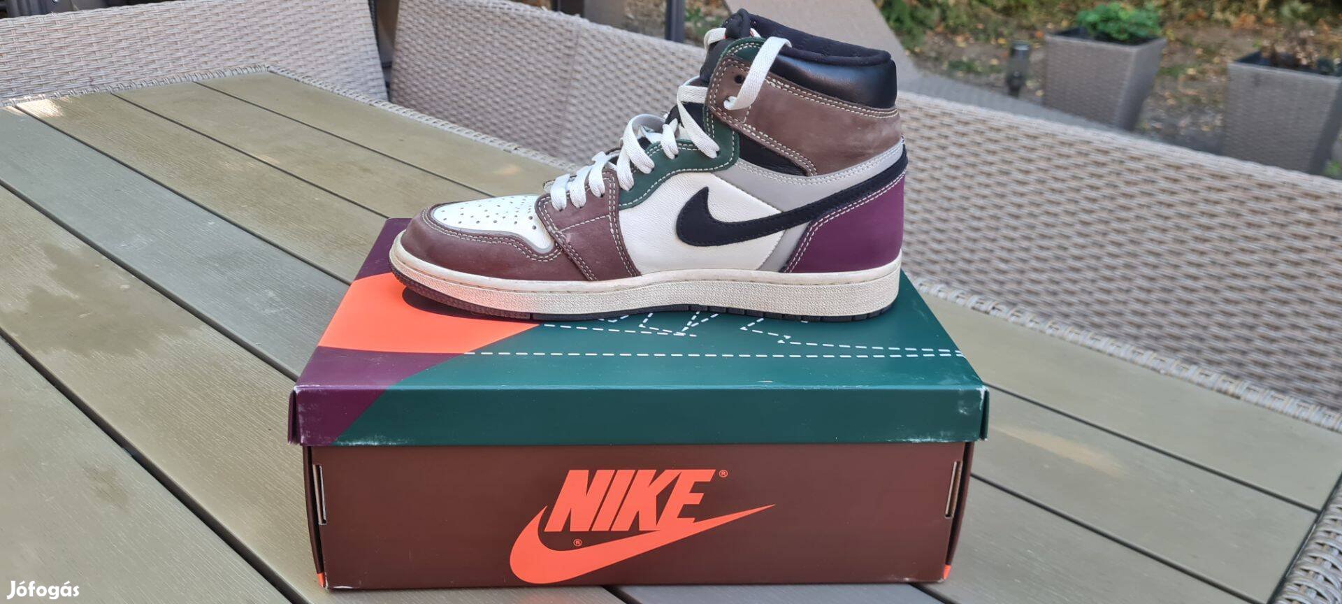 Air jordan 1 retro high og - black/archaeo brown cipő eladó