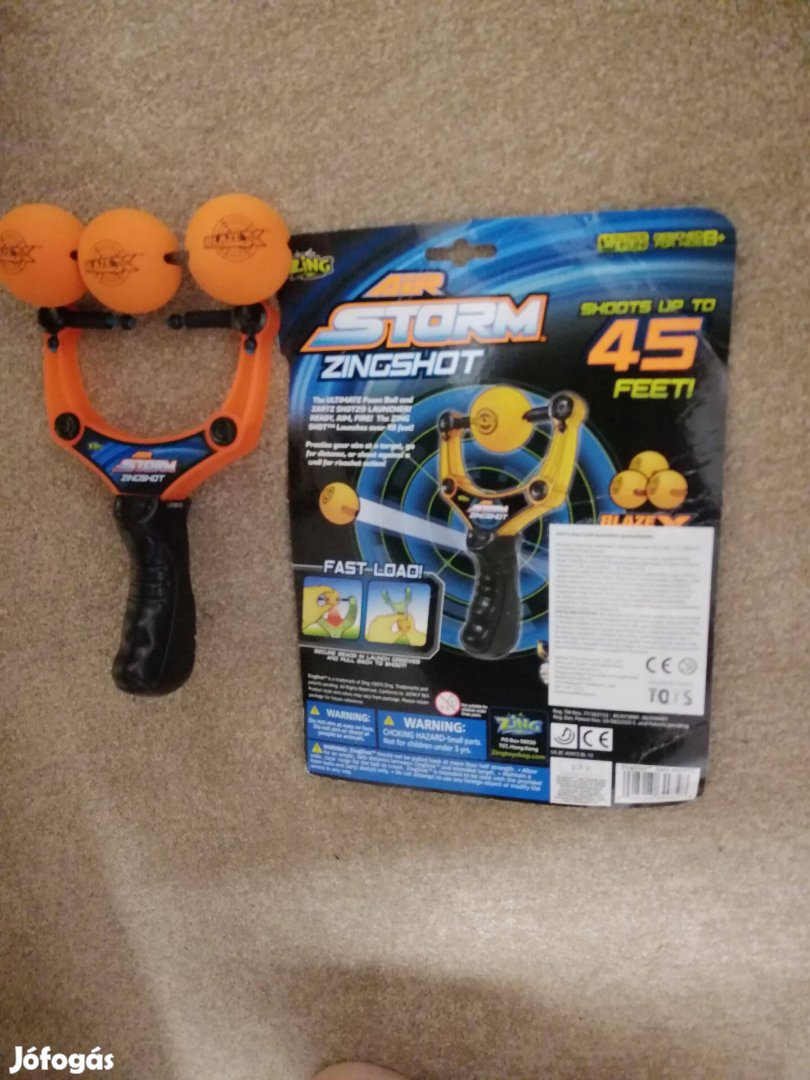 Air storm kilövős műanyag Csúzli játék (singshot játék) gyermekeknek
