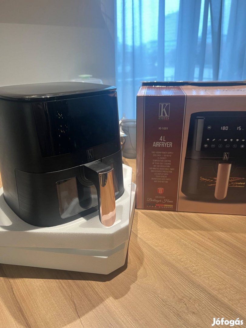 Airfryer - Kikoza Ki-1001 (Berlinger Haus) teljesen új