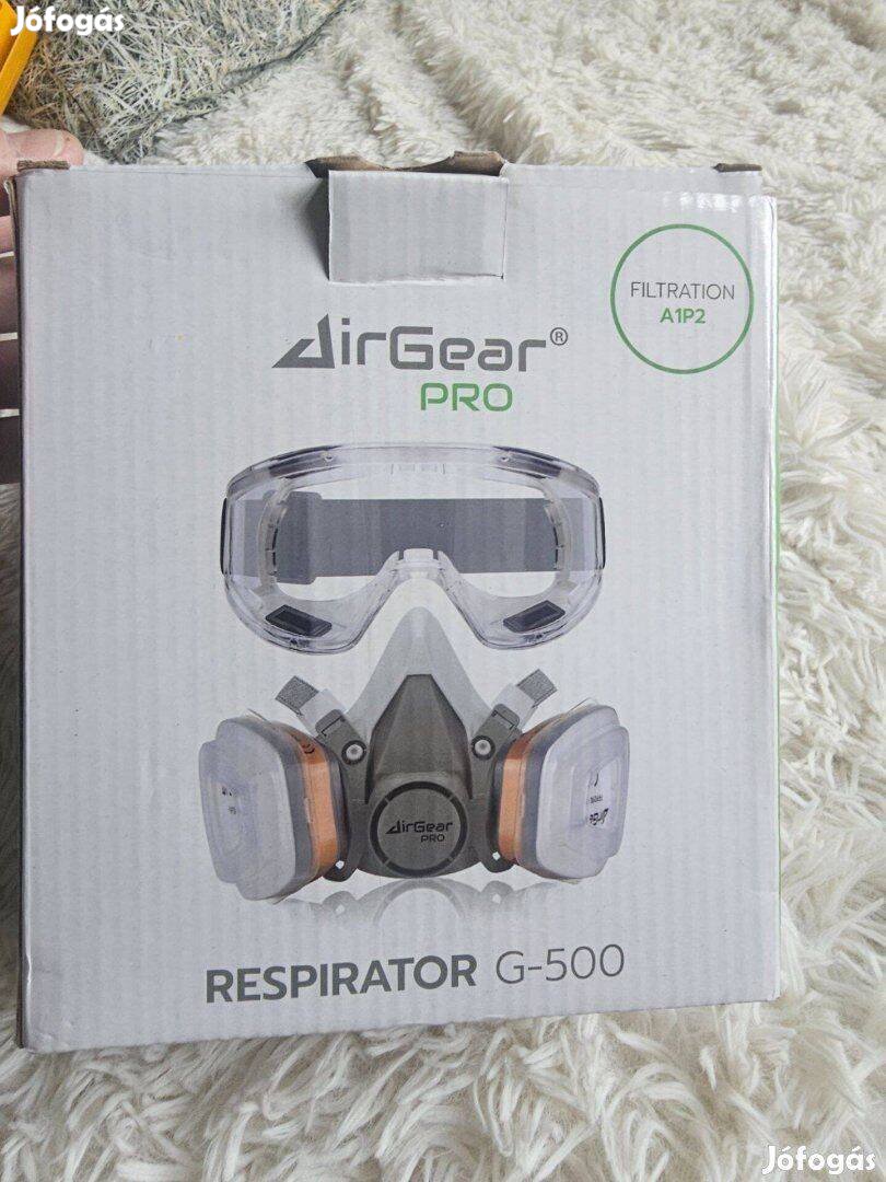 Airgearpro G-500 légzőkészülék A1P2 szűrővel új dobozos