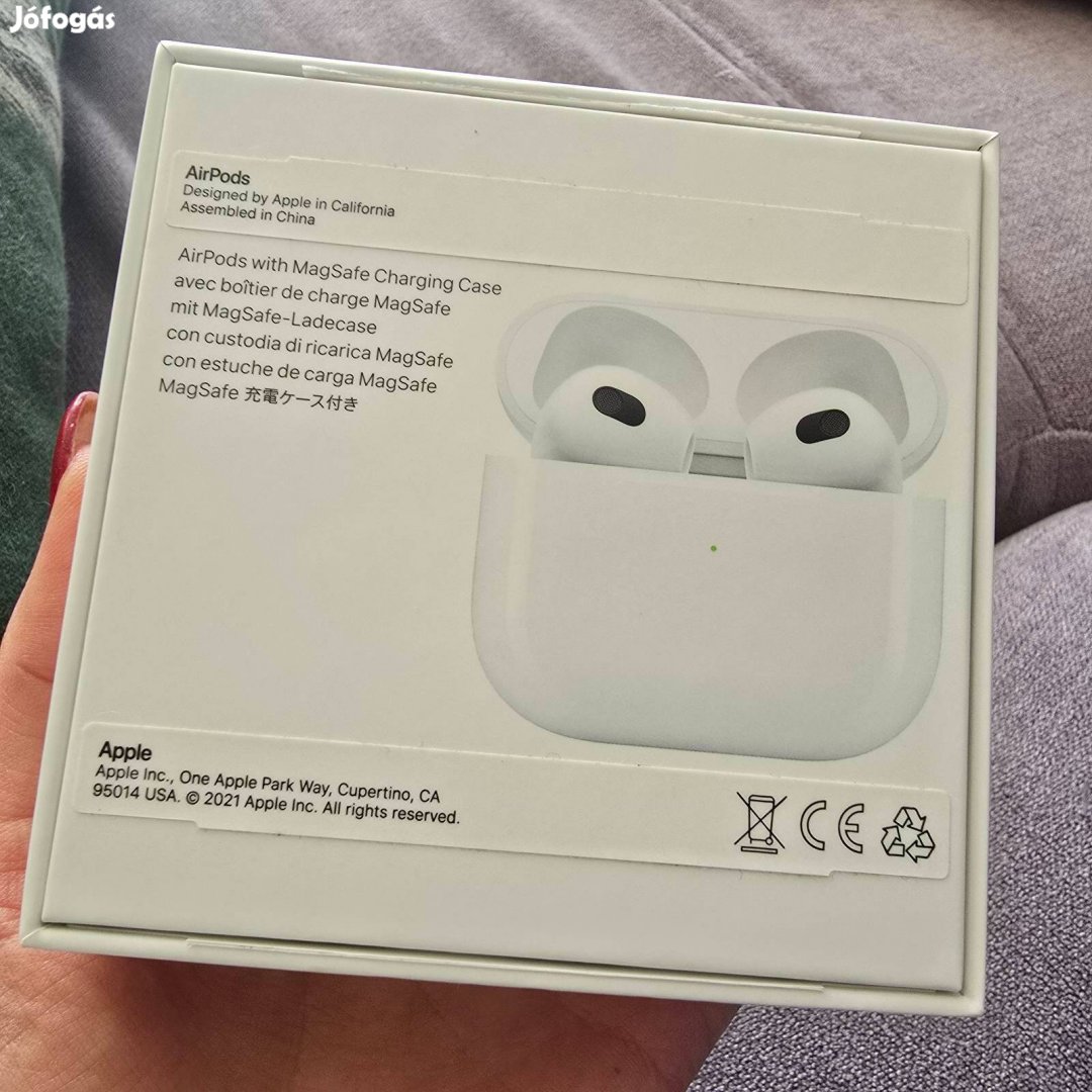 Airpods 3 Eredeti, használt, de tökéletes állapot, kitisztított :)