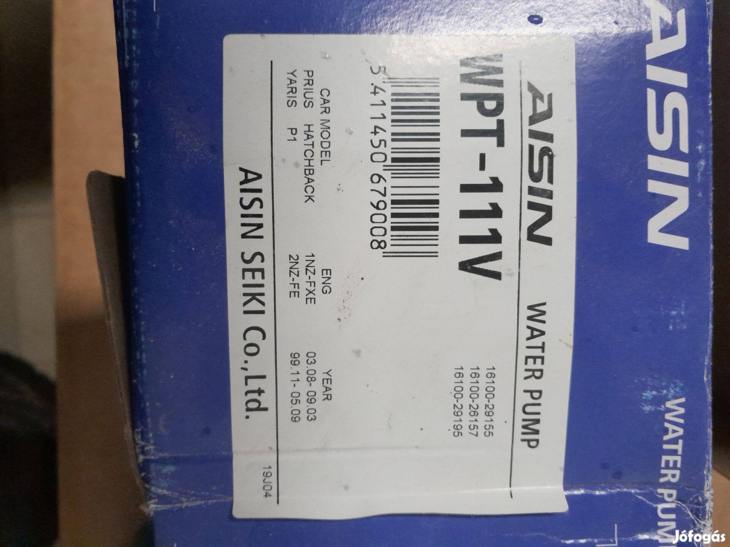 Aisin vízpumpa toyotához új állapotban eladó