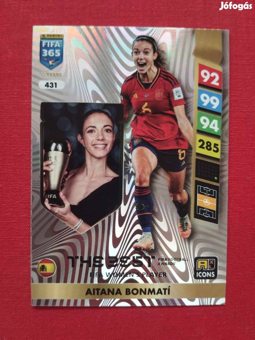 Aitana Bonmati Spanyolország FIFA 365 2025 Icon The Best focis kártya