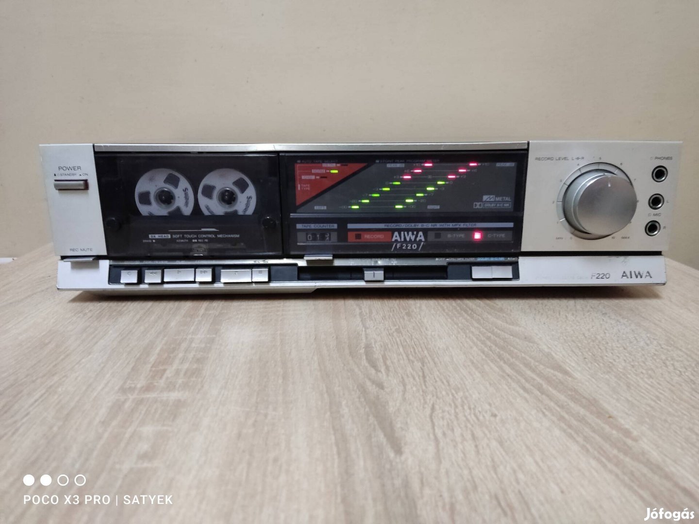 Aiwa Ad-F220 típusú hifi magnó deck 2.