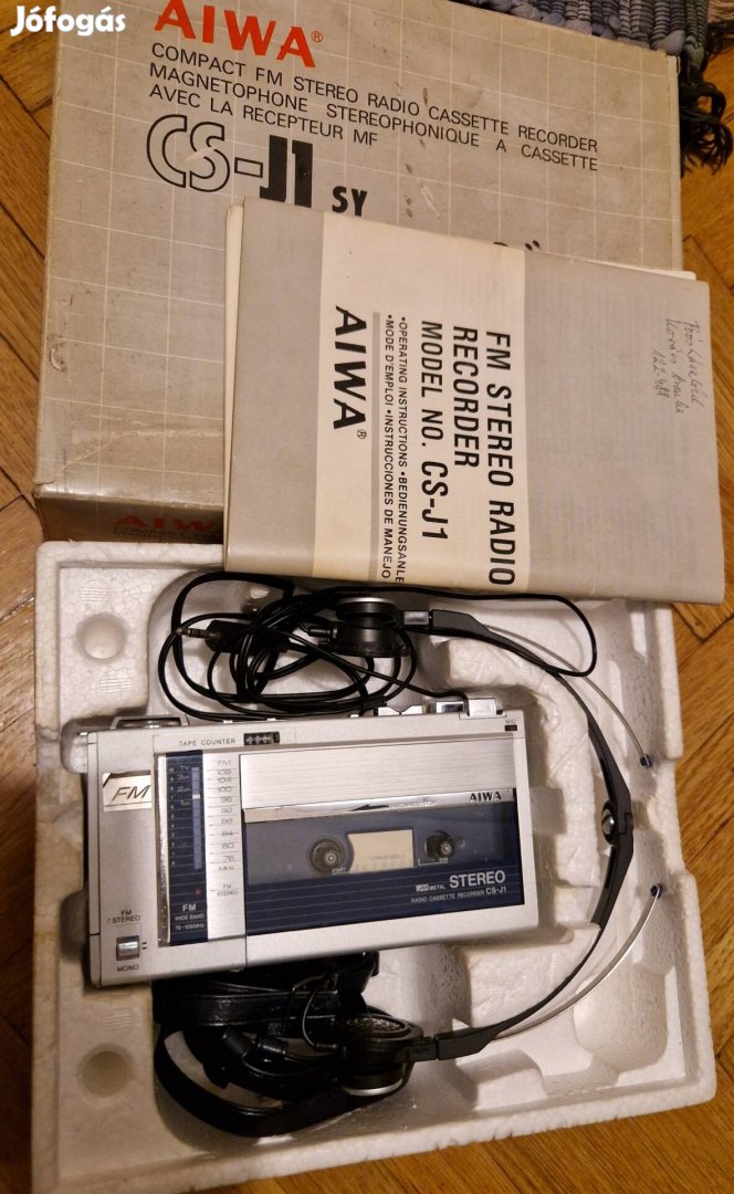 Aiwa CS-J1 Rádiós, felvevős Walkman