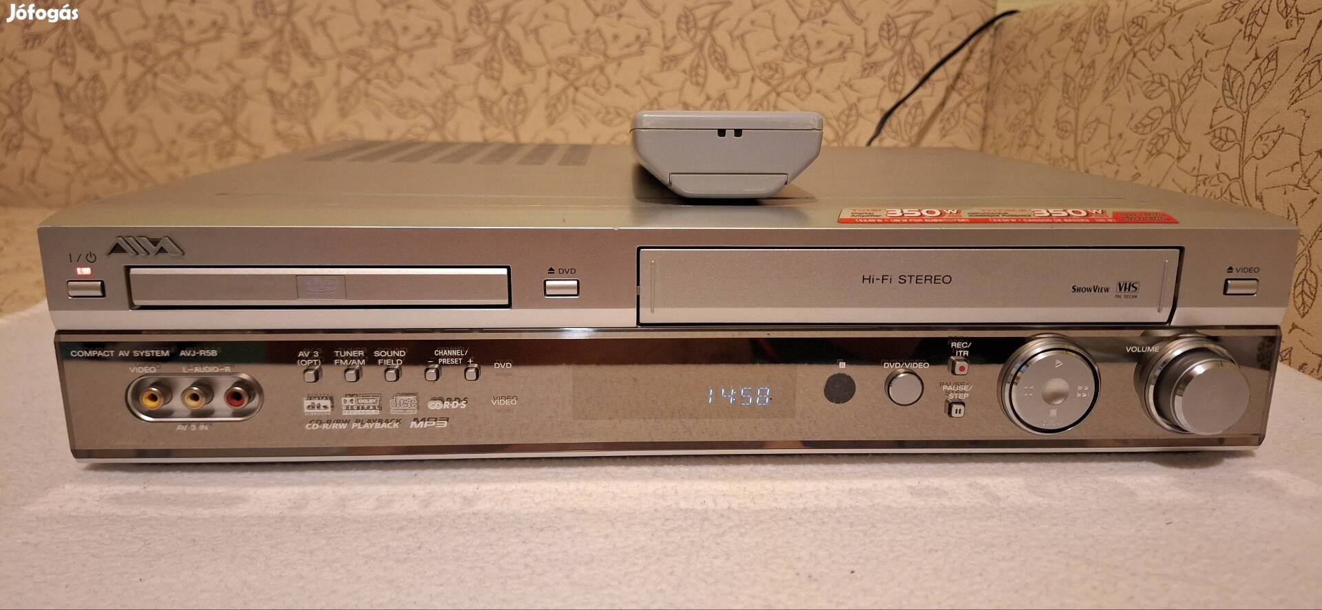 Aiwa CX VR5B házimozi center vhs/dvd/fm rádió 