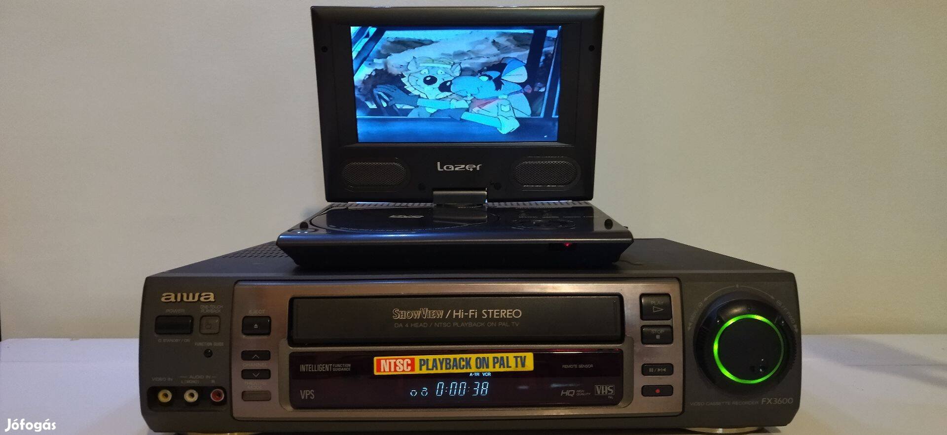 Aiwa FX-3600 KH HIFI Stereo VHS Video, Videomagnó