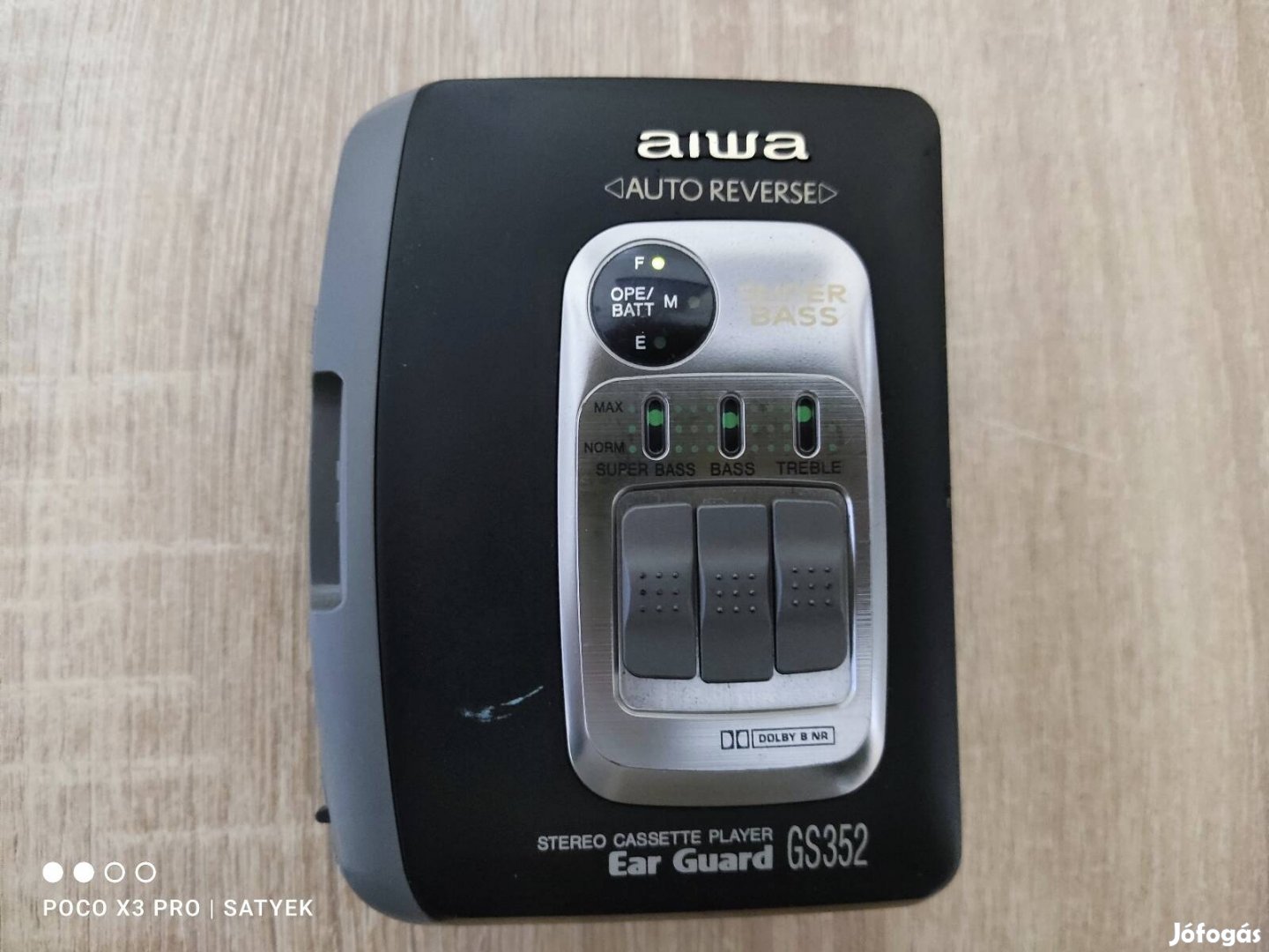 Aiwa GS-352 típusú kazettás walkman