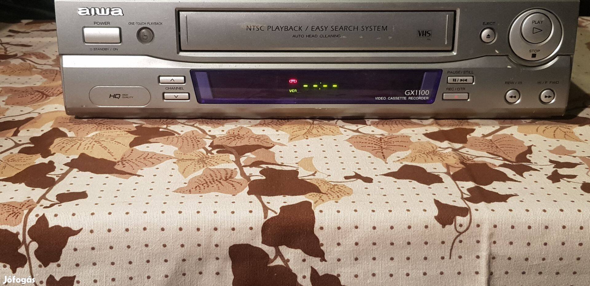 Aiwa Gx1100 felvevő videó magnó Vhs Sony Philips Samsung LG 51