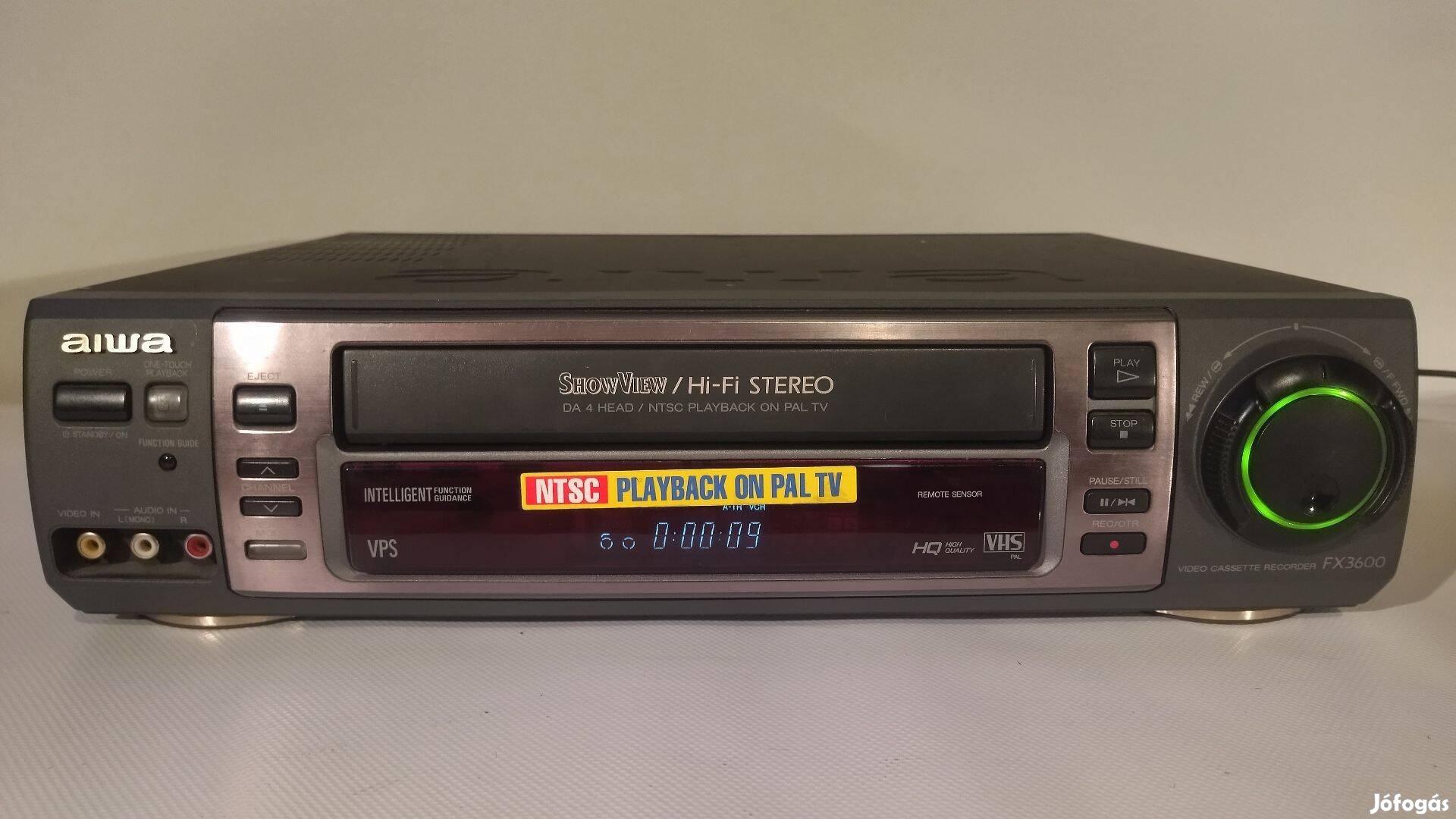 Aiwa HIFI Stereo VHS Video, Videomagnó FX-3600 Digitális Kép