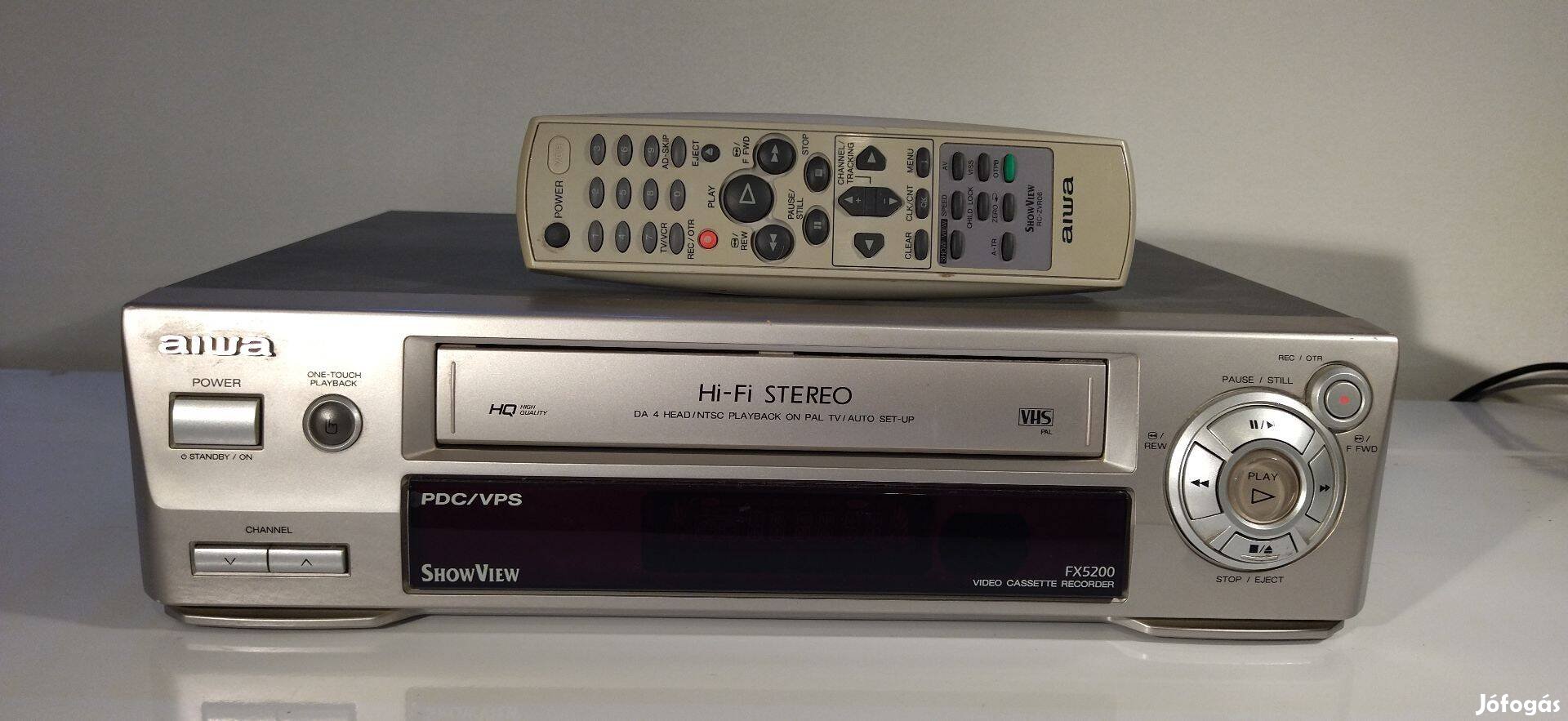 Aiwa HIFI Stereo VHS Video, Videomagnó HV-FX5200 Prof