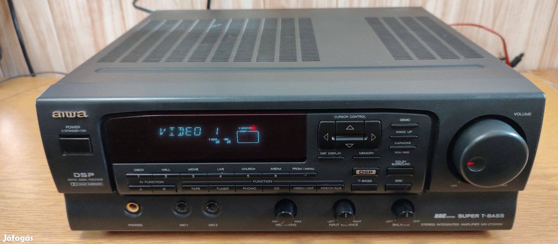 Aiwa MX-Z7000MZ,hangfalakhoz való,nehéz, midi(36cm széles)erősítő