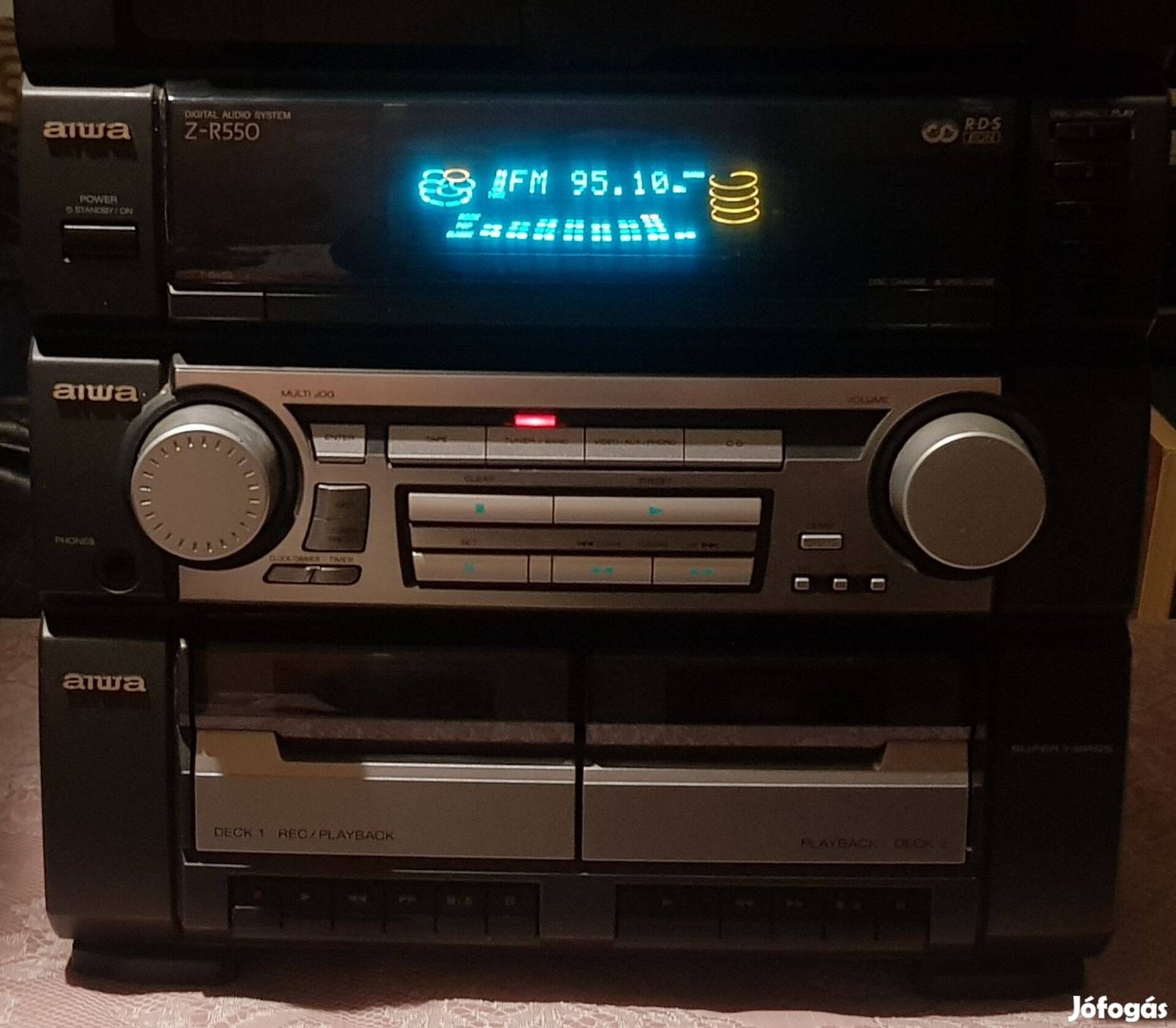 Aiwa nagyteljesítményű hifi deck aux sony lg i samsung