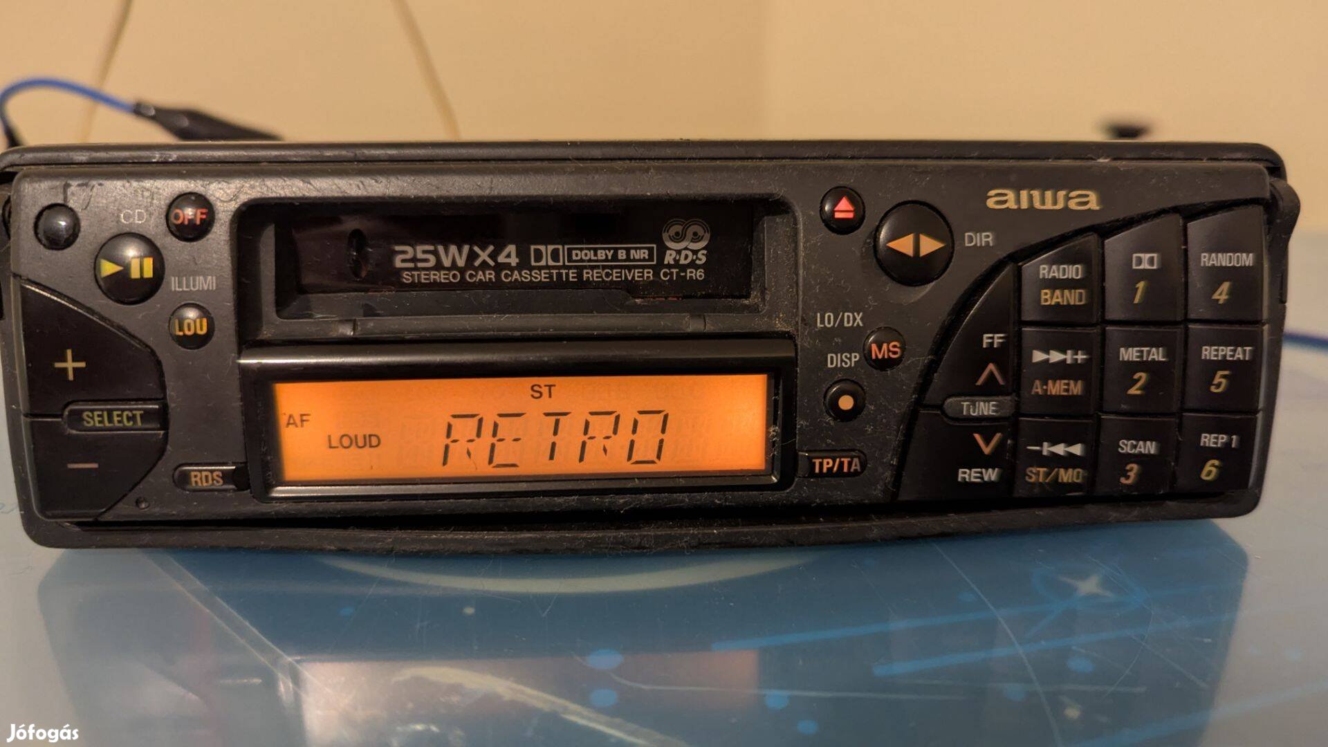 Aiwa retro autórádió oldtimer nem Pioneer