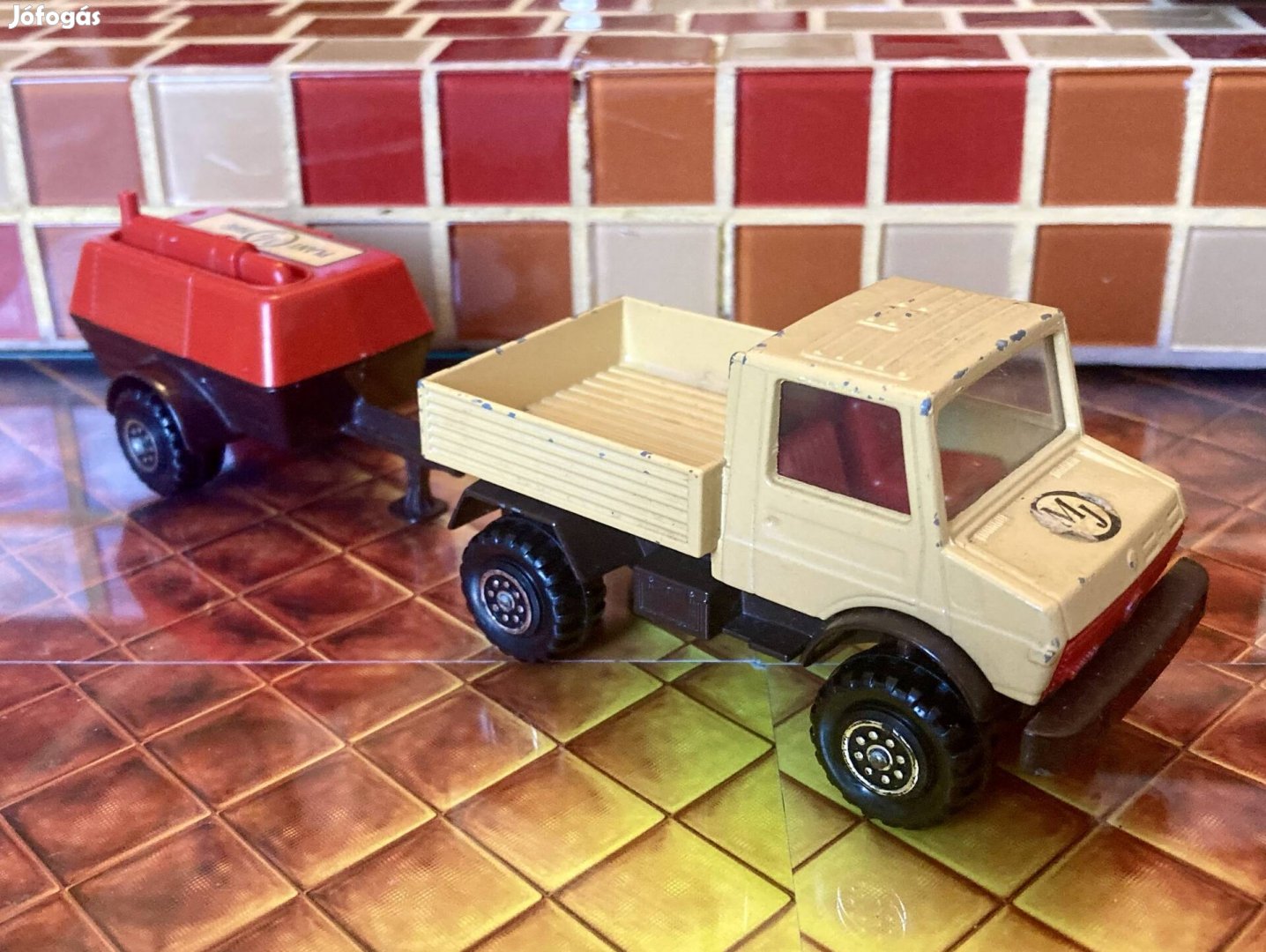 Ajândék ötlet! Matchbox Superkings Unimog utánfutóval. 1978