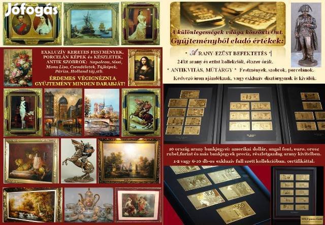 Ajándék Vásár: Női Férfi Óra, Karóra, Arany Bankjegy, Festmény, Antik