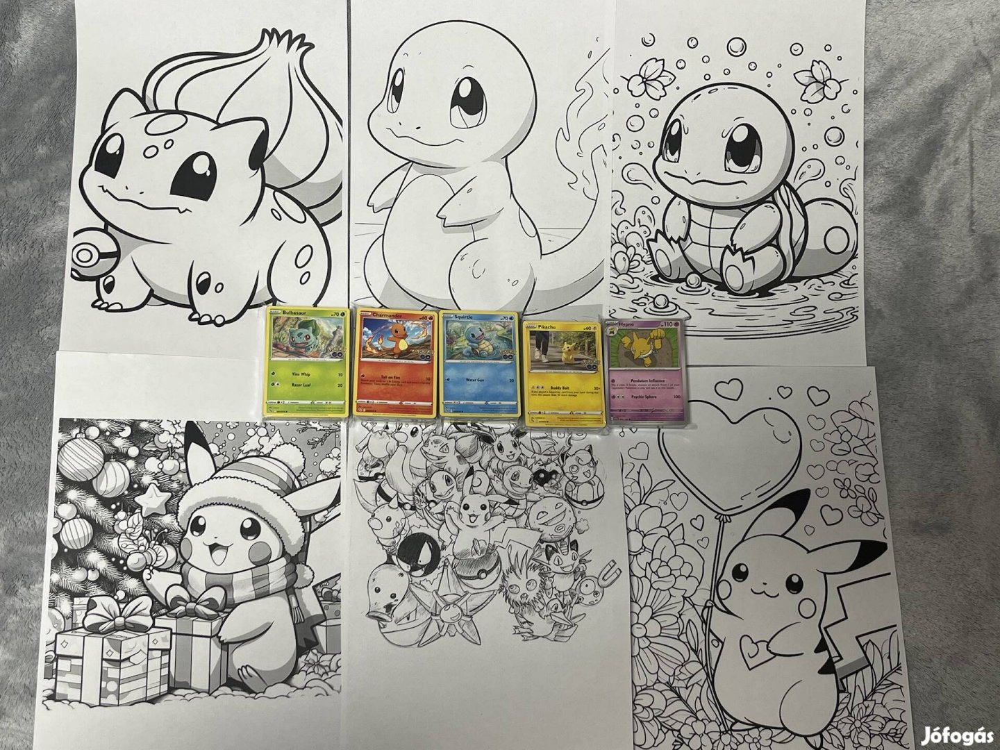 Ajándék + Album + 250 db-os Pokémon / Pokemon kártya gyűjtemény 