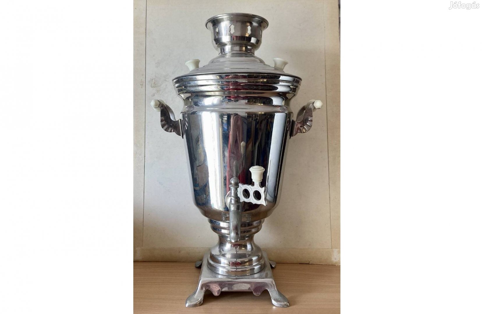Ajándék ötlet! Gyönyörű, 12 személyes nagyszamovár. 42 cm