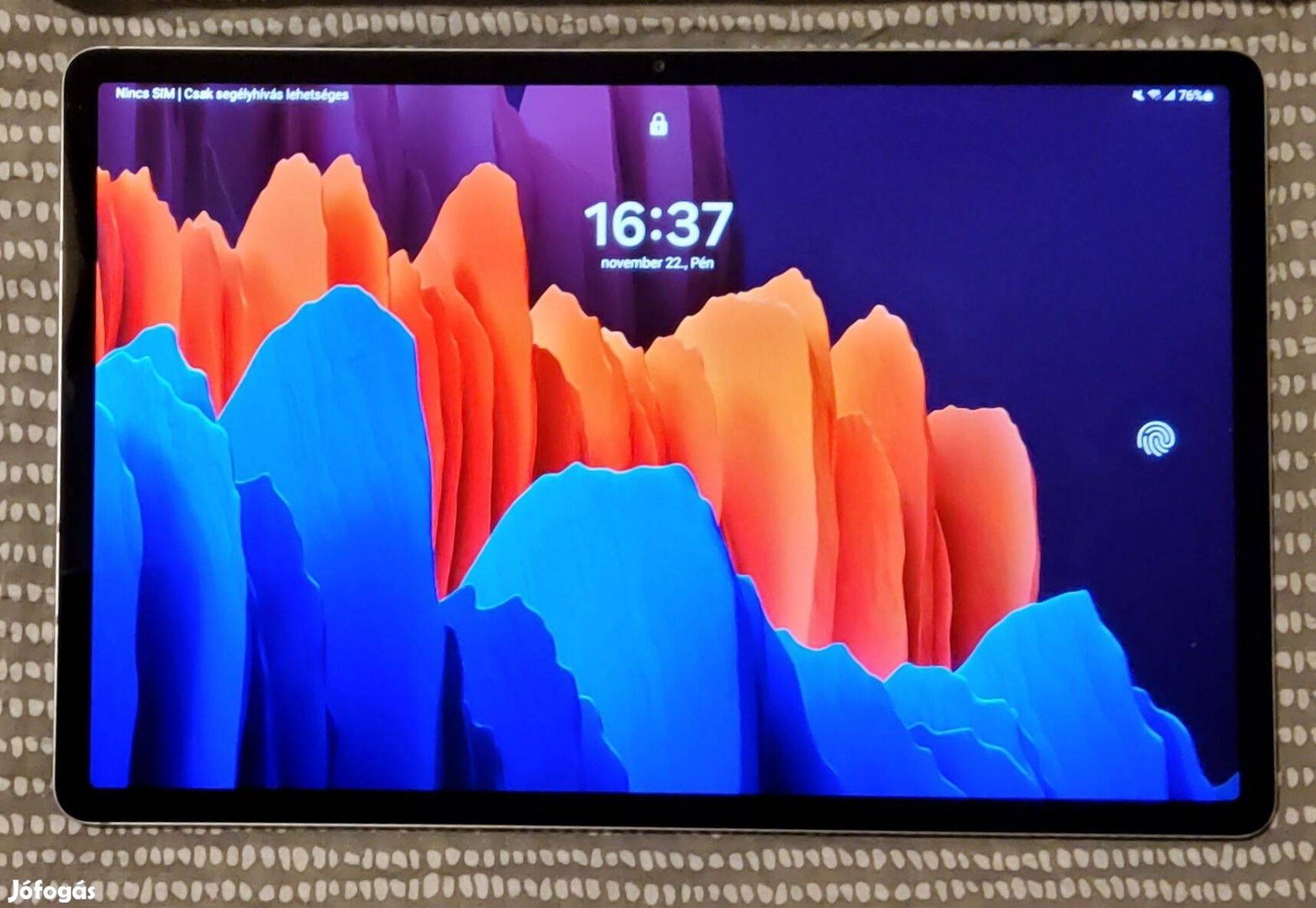 Ajándéknak is alkalmas Samsung Galaxy Tab S7+ 5G ezüst színben