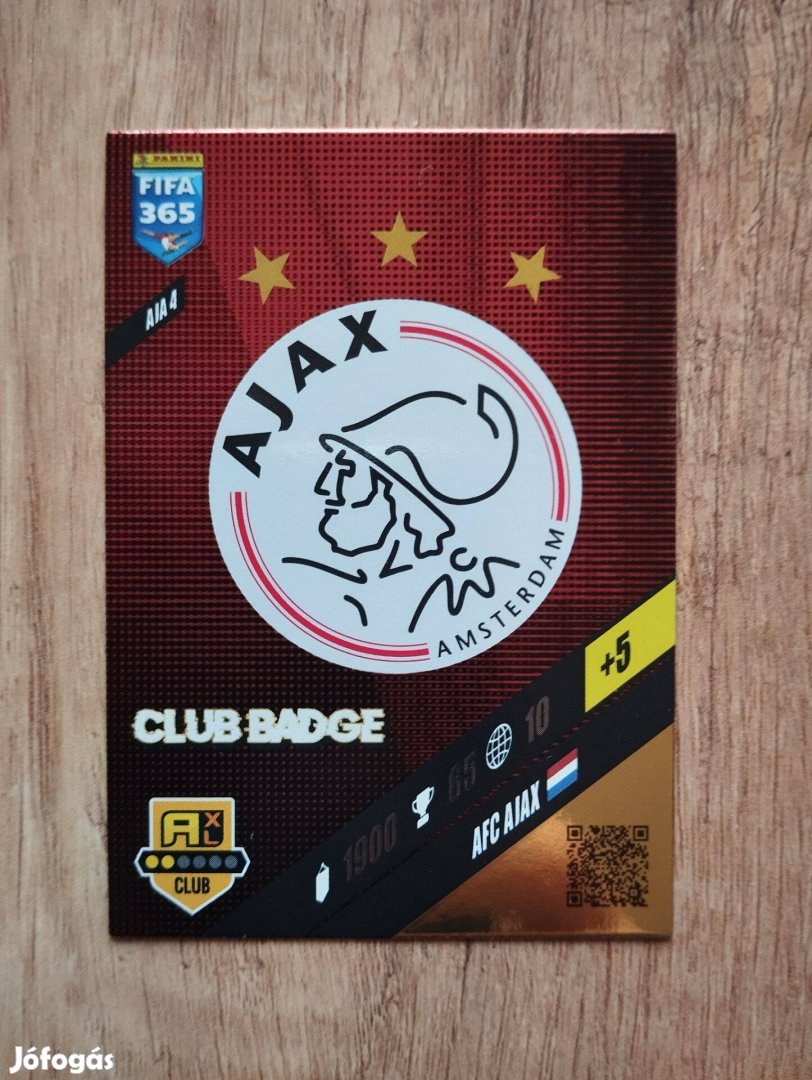 Ajax Amsterdam FIFA 365 2024 Club Badge Címer Logo focis kártya