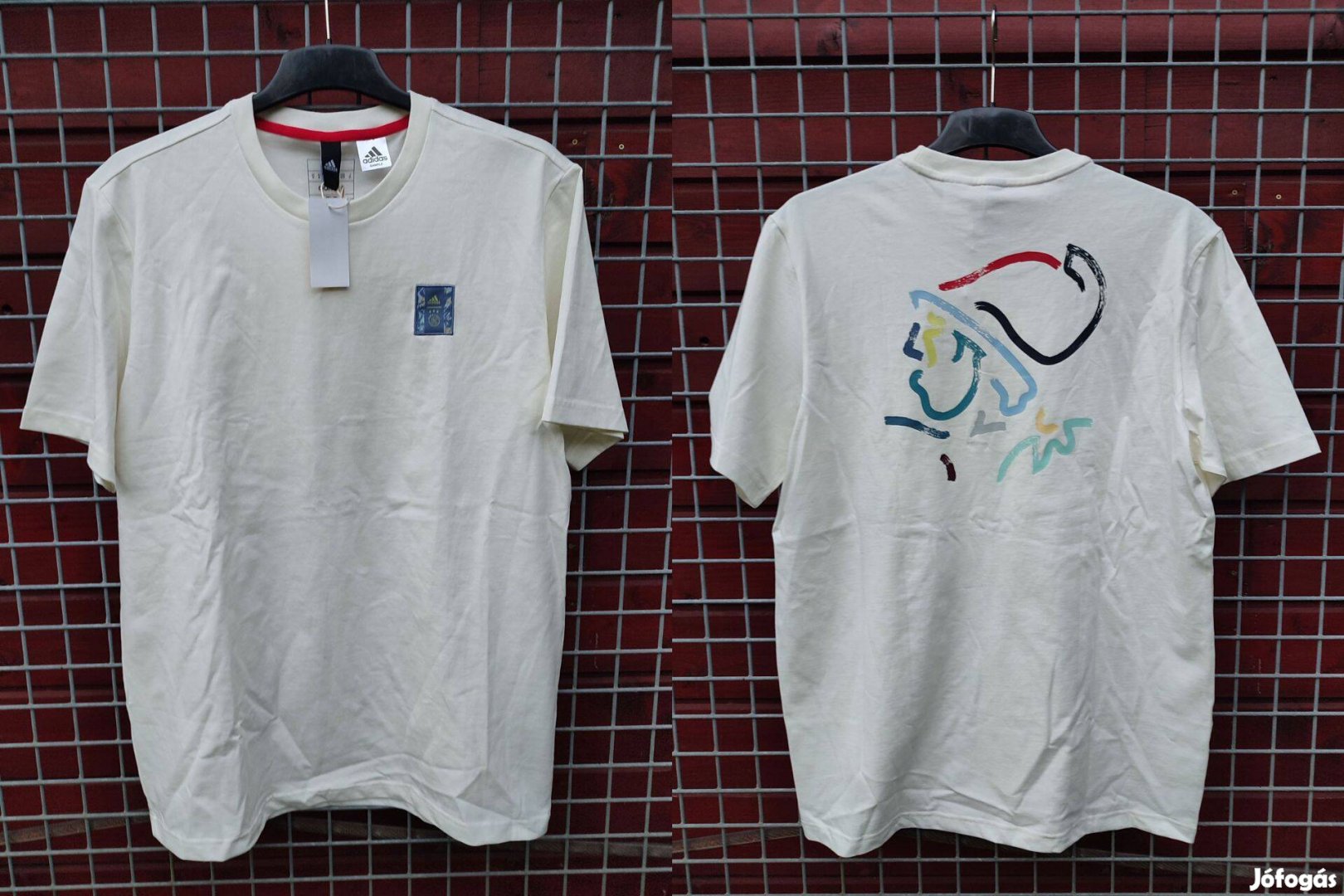 Ajax Amsterdam fehér eredeti adidas póló (M)