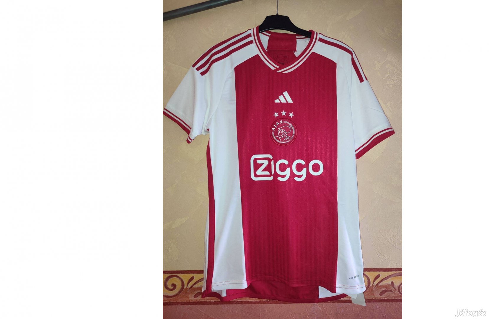 Ajax Amsterdam piros fehér eredeti adidas 2023-24 mez (L)