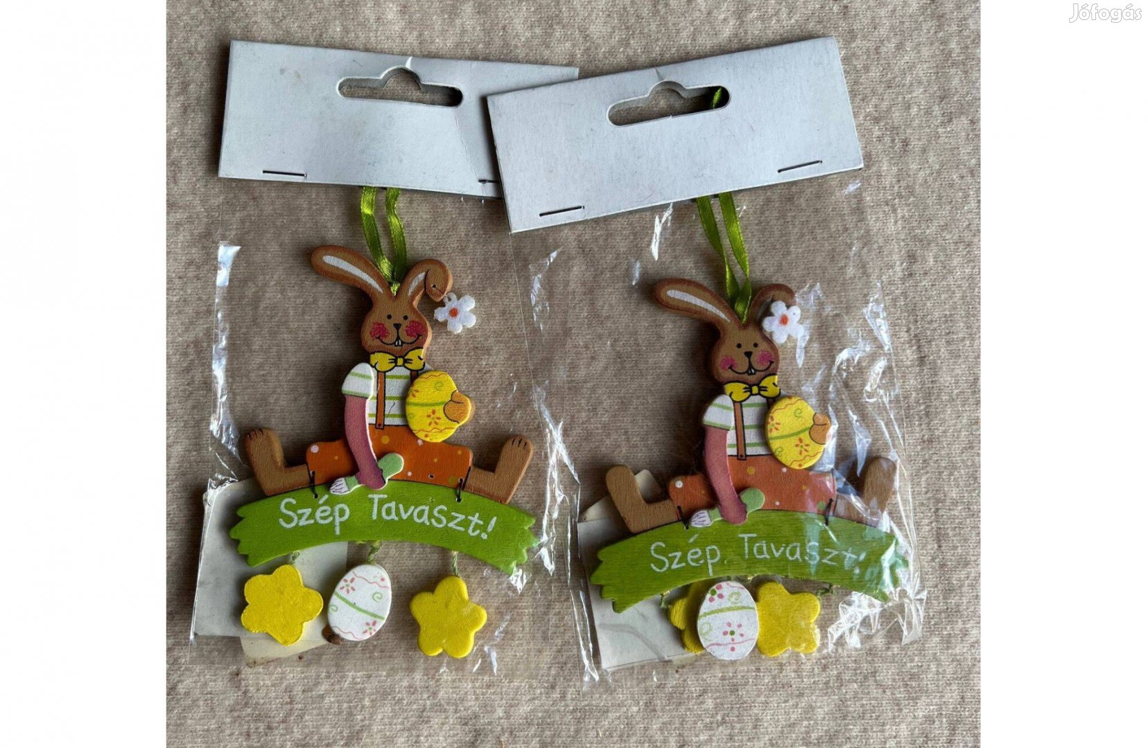 Ajtódísz - fából, húsvéti dekoráció