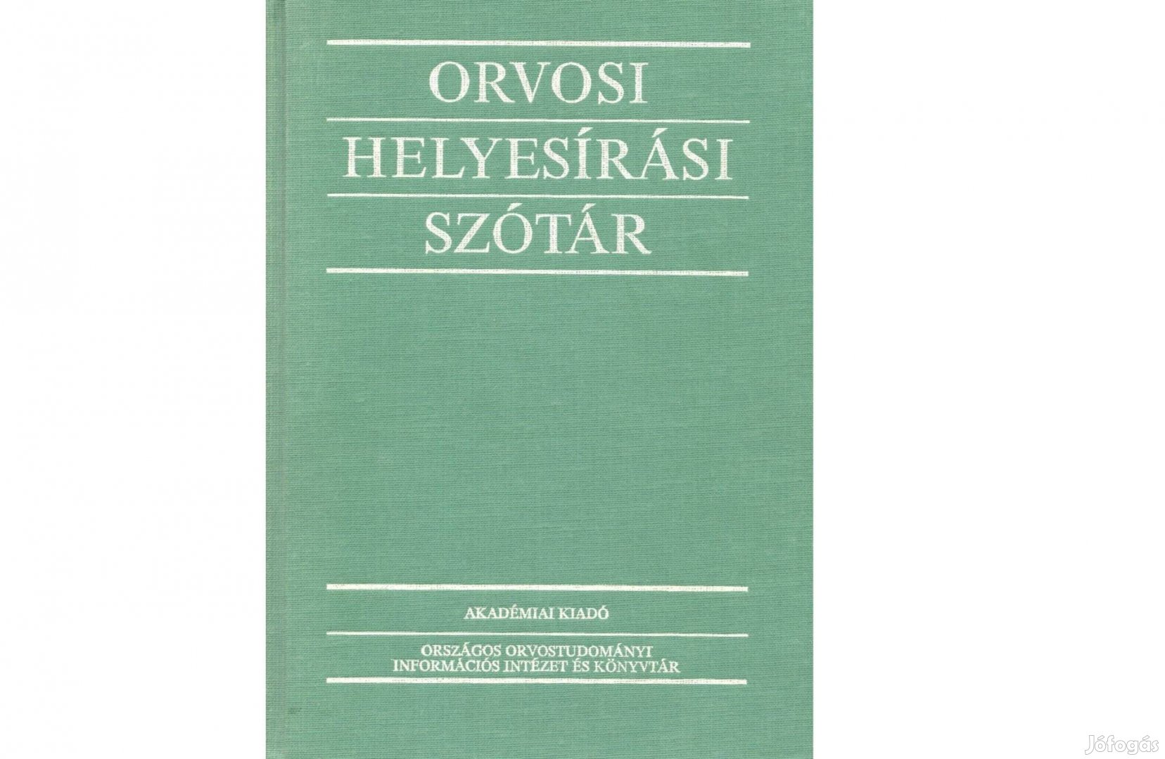Akadémia kiadó, Orvosi Helyesírási szótár, újszerű