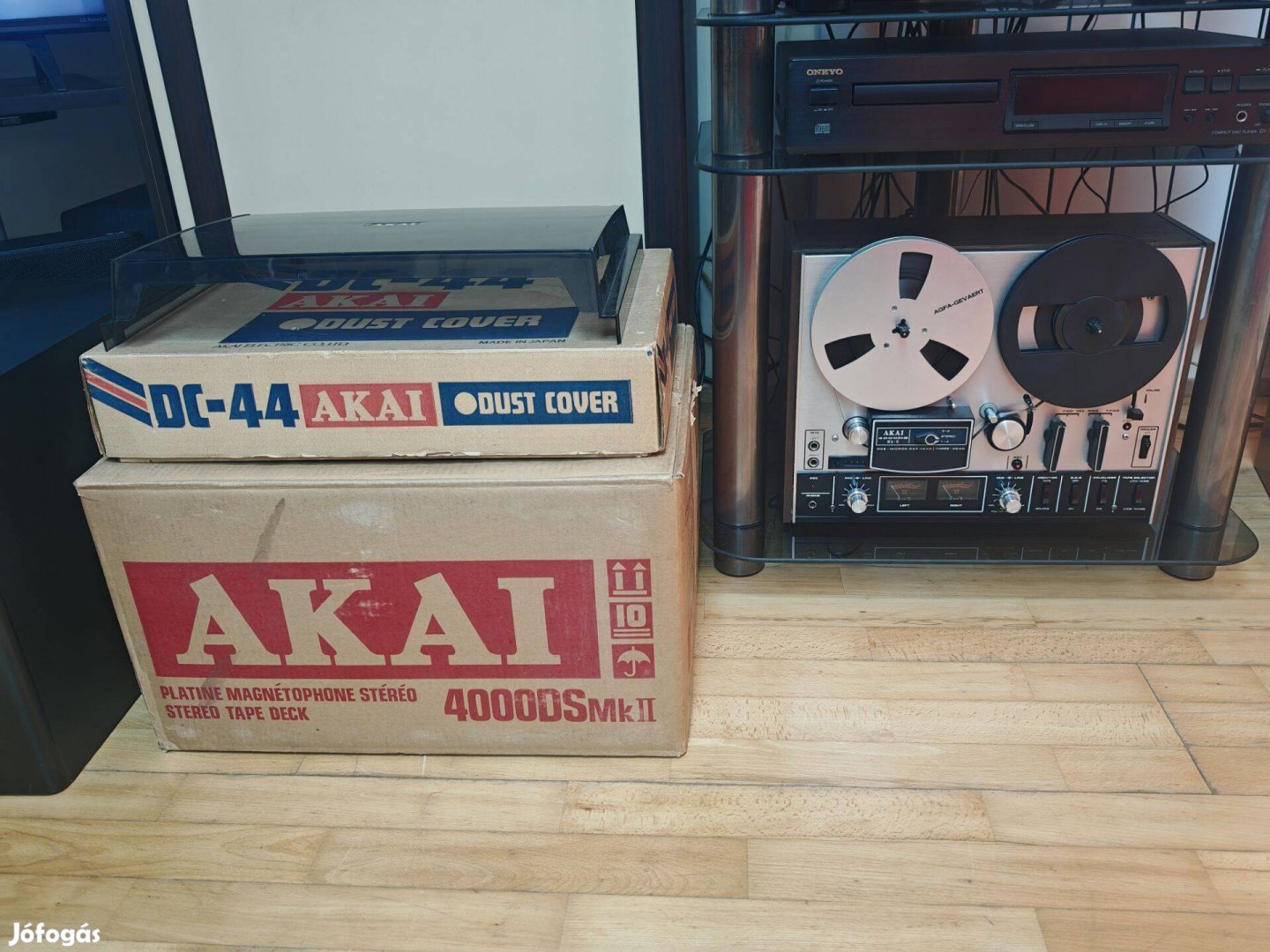 Akai 4000DS MK-II Hibátlan Plexitető,Gyári Dobozok,Gyári User Manual