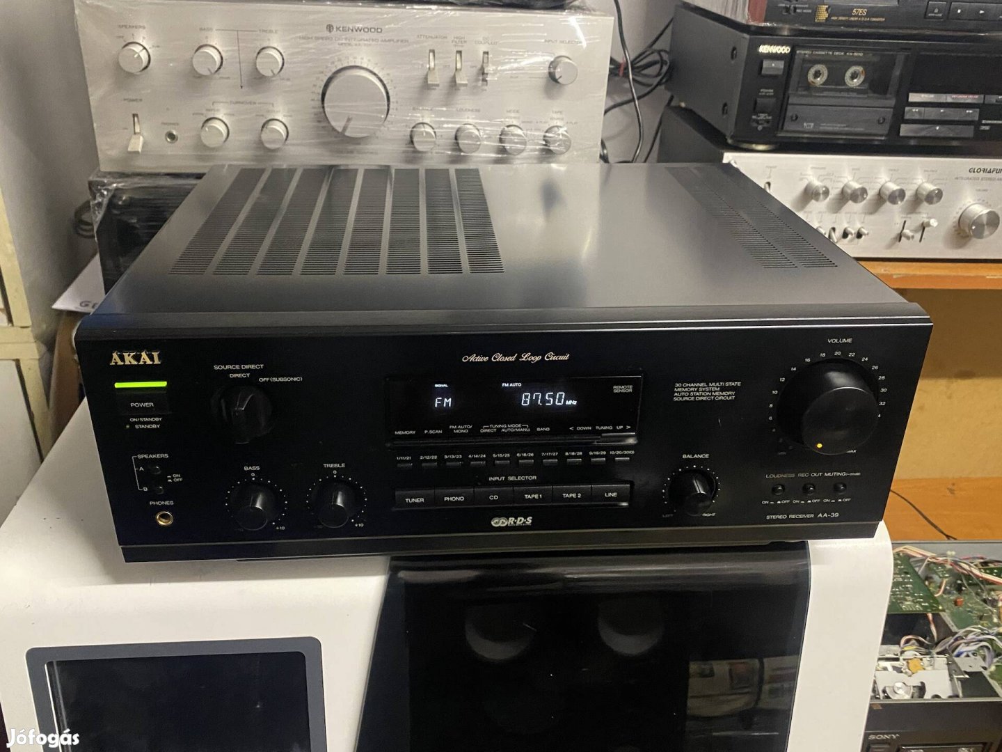 Akai AA 39 Rádiós Erősítő RDS Phono Tape CD  újszerű jó állapot 