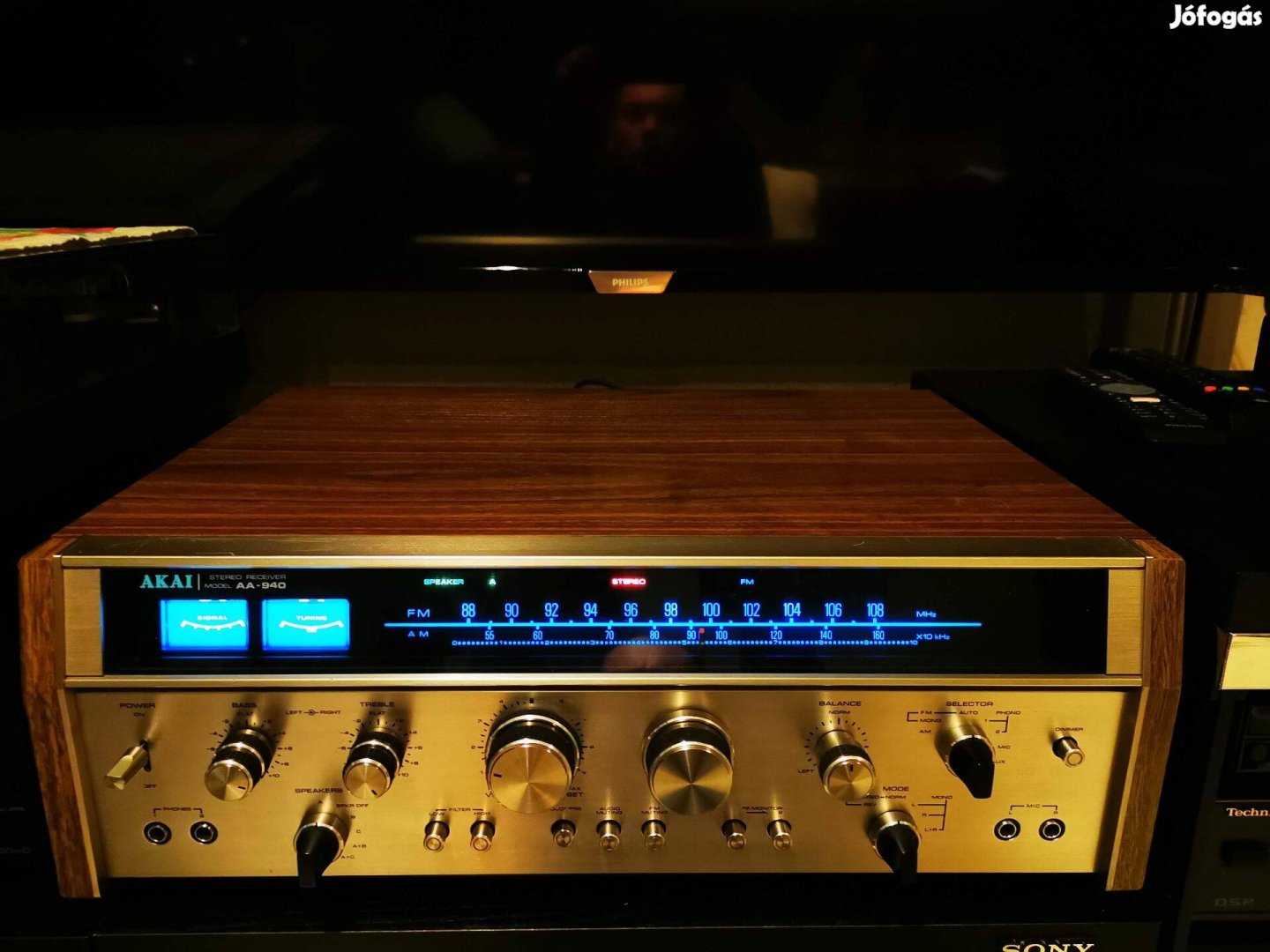 Akai AA-940 receiver rádiós-erősítő monster hatalmas erőgép