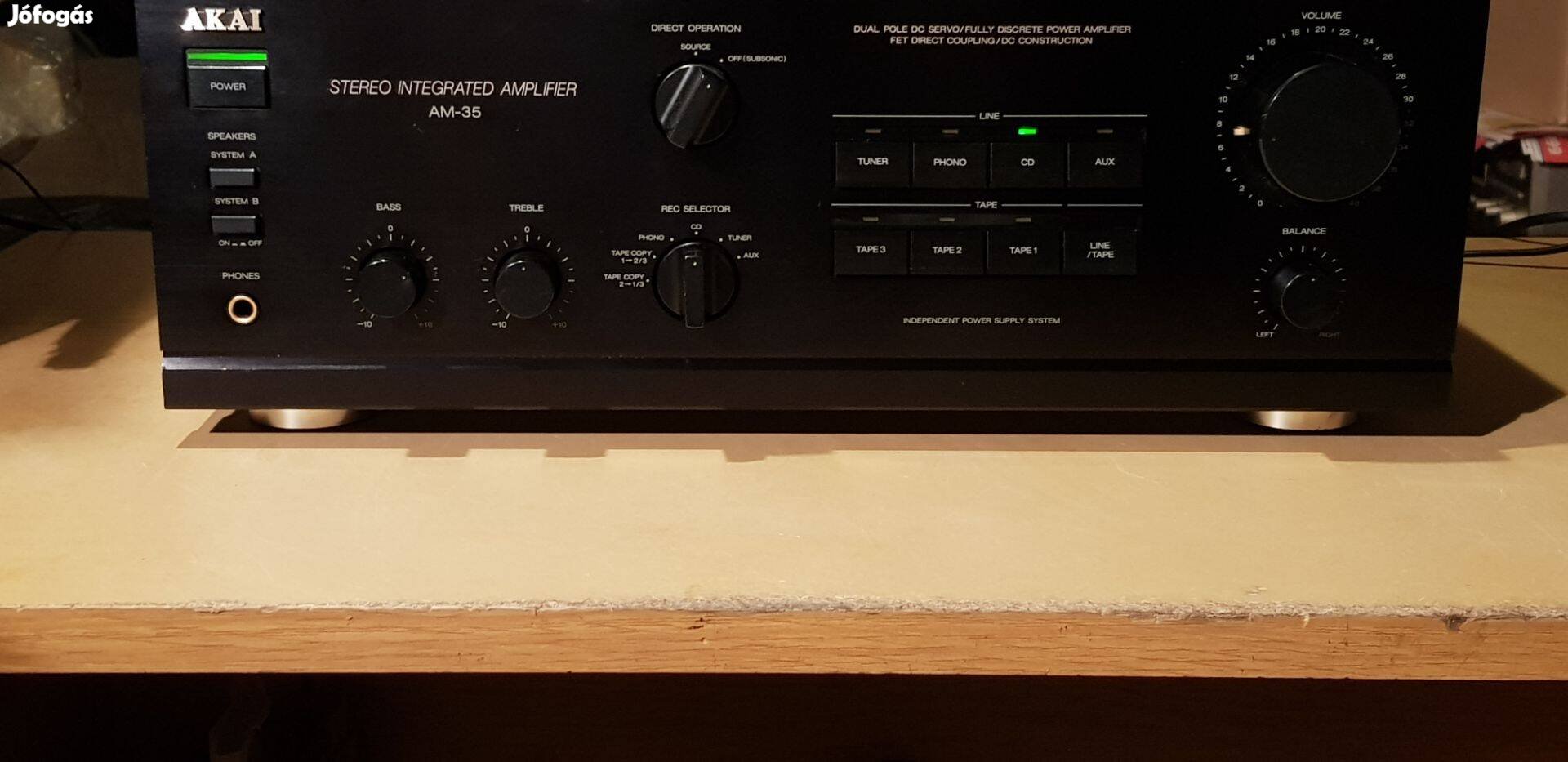 Akai AM35 500Wattos sztereó erősítő eredeti japán gyártású e6