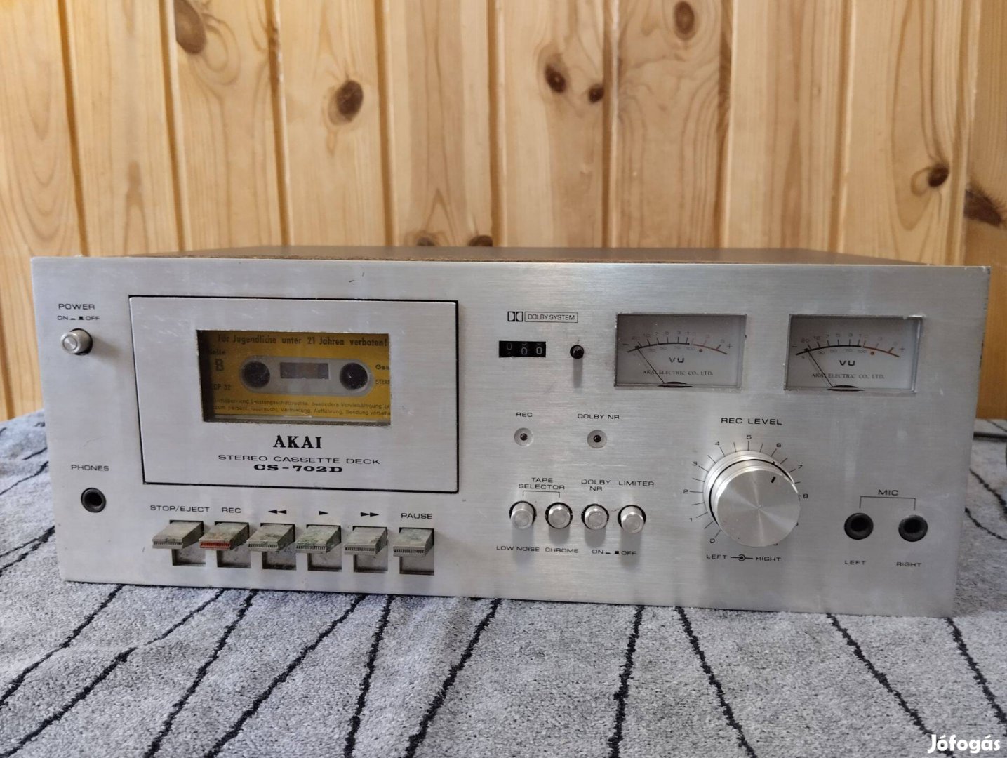 Akai CS-702D magnódeck hibás állapotban