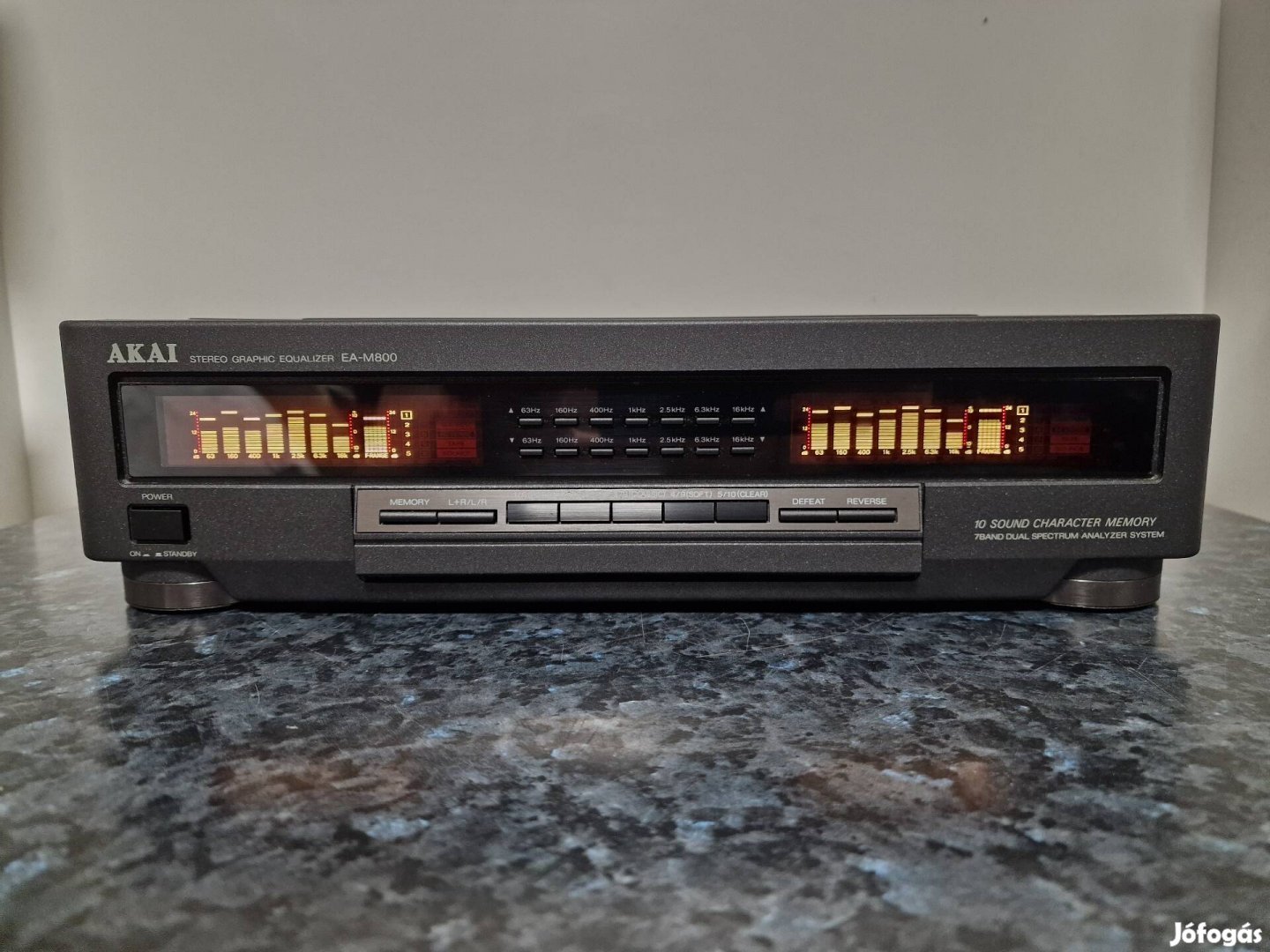 Akai Ea-M800 equalizer spektrum analizátorral 