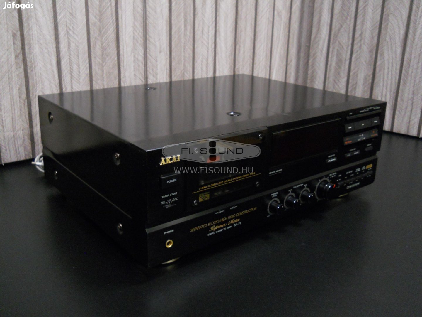 Akai GX-75 ,1 kazettás 3 fejes magnó deck frissen szervizelve