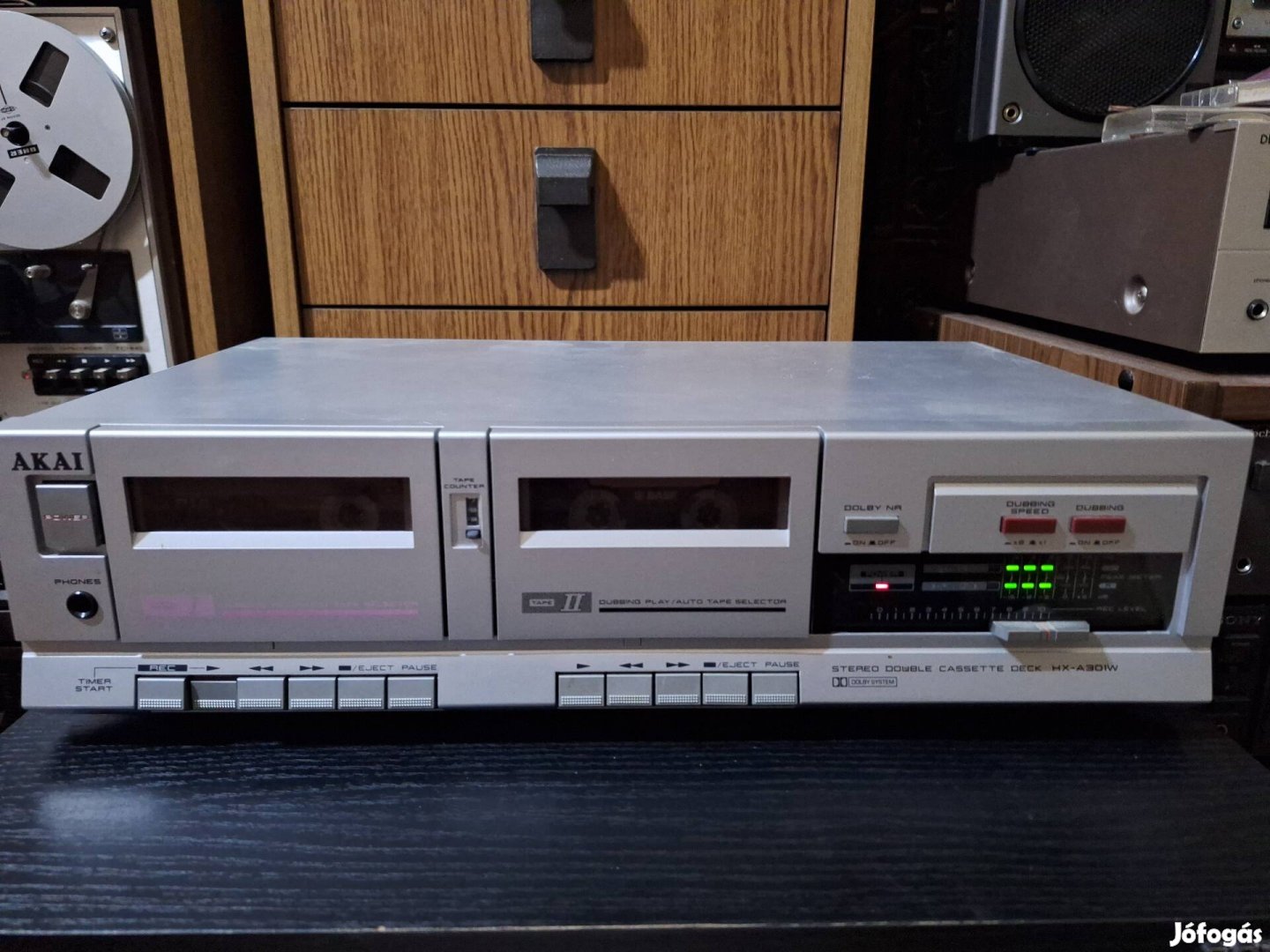 Akai HX-A301W kétkazettás magnó