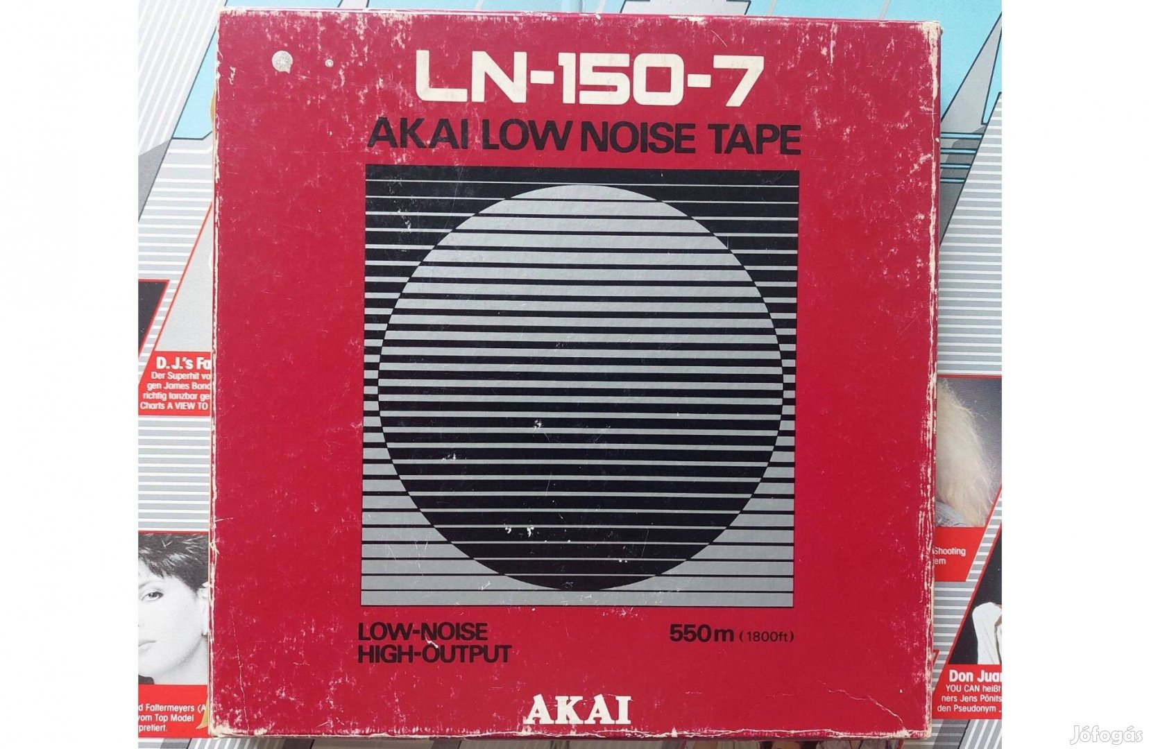 Akai LN-150-7 550m 1800ft 18cm Orsós Magnószalag Akai MAGNÓ Szalag