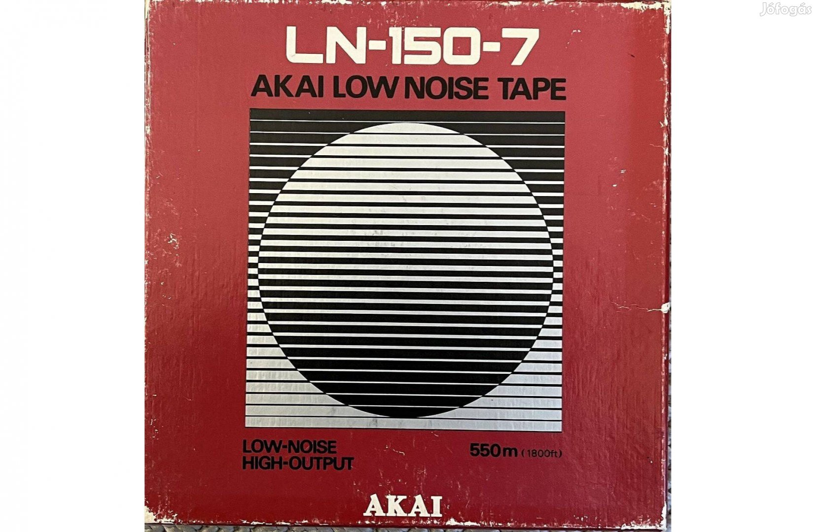 Akai LOW Noise Tape LN-150-7 550m magnószalag magnetofon szalag orsós