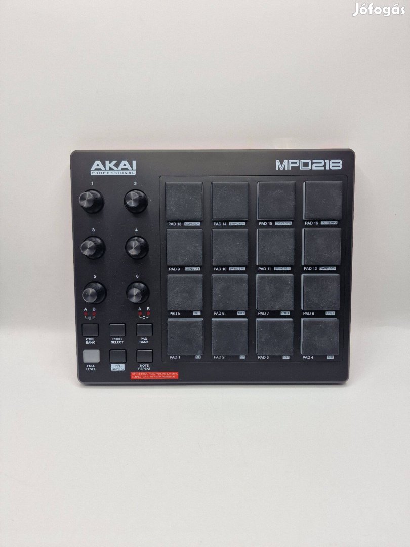 Akai Professional MPD 218 Midi kontroller, újszerű, 1 év garancia