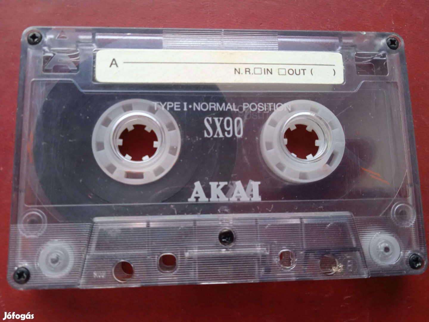 Akai SX90 retro audio kazetta , borító papír nélkül