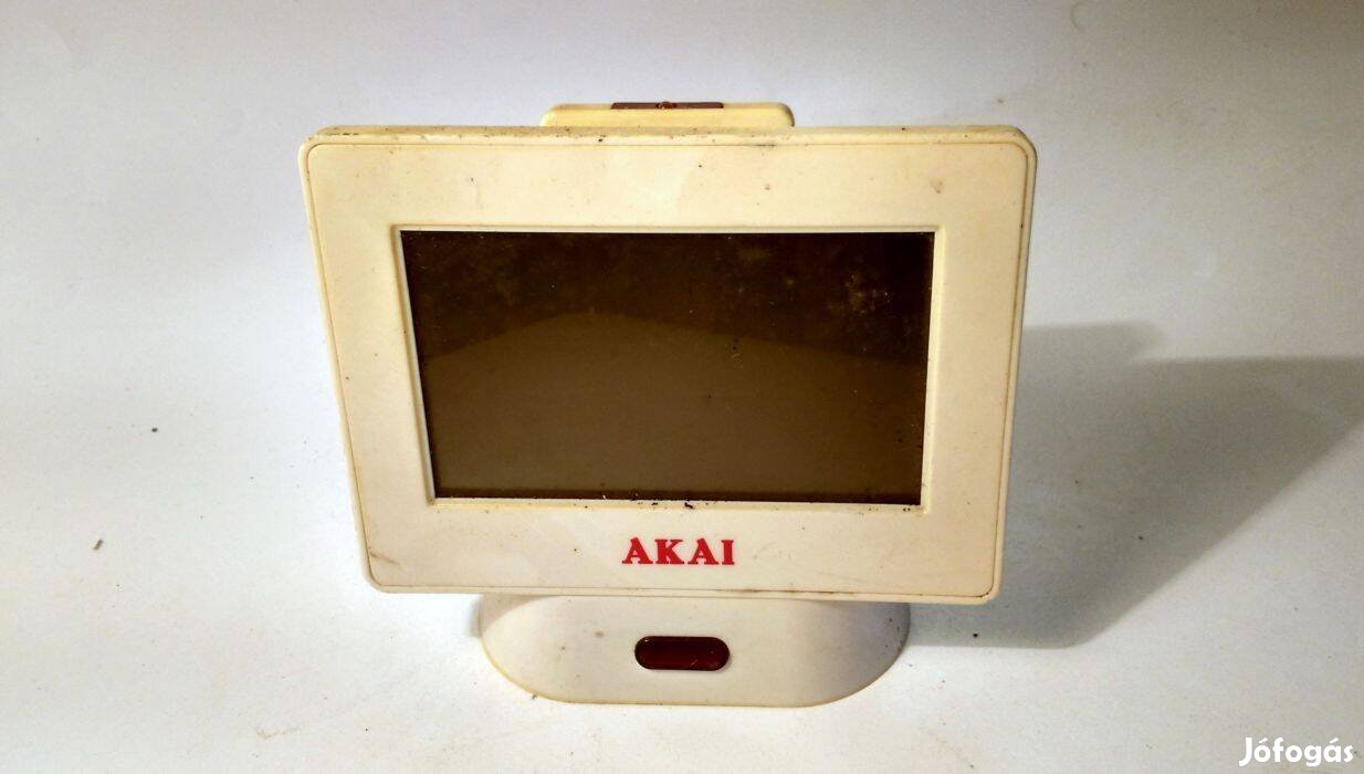 Akai Távos Ébresztő Óra Hőmérővel (MF-354-A) kb.1991 (rendben működik)