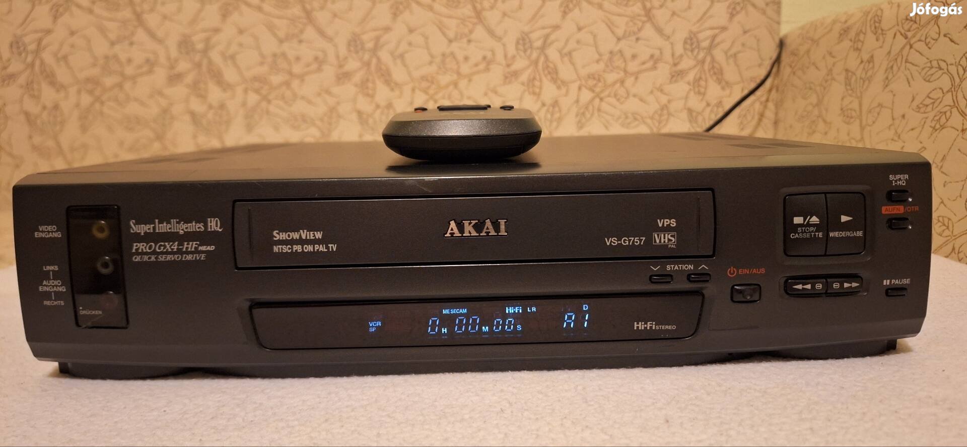 Akai VS G757 hi fi sztereó video recorder 