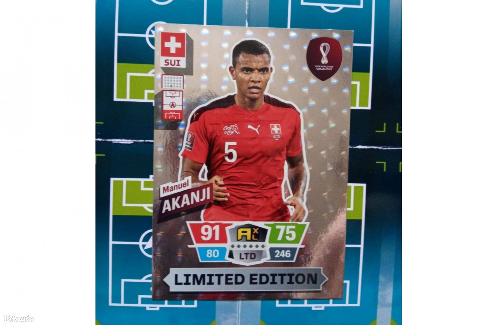 Akanji Svájc Fifa World Cup 2022 Qatar XXL Limited kártya