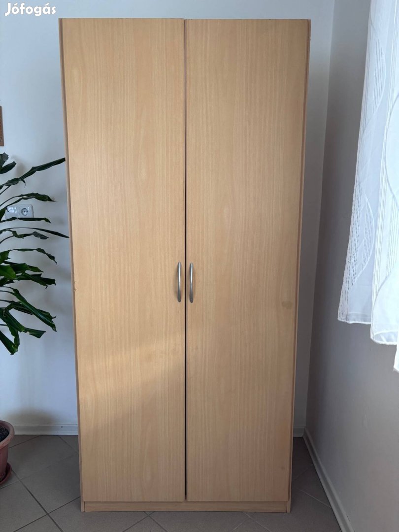 Akasztós polcos szekrény 2 ajtós gardrob kétajtós