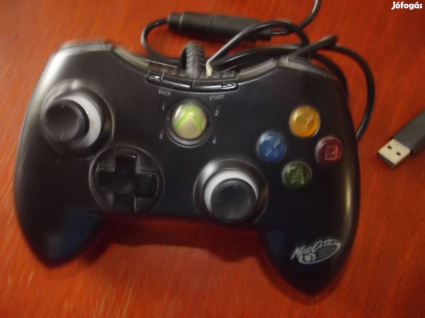 Akció 110. Xbox 360 Fekete Mad Catcz Vezetékes Controller :