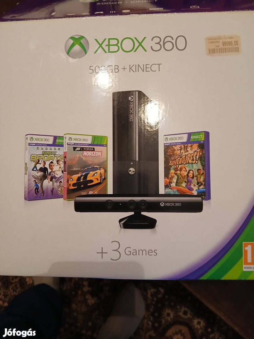 Akció 2. Xbox 360 500 Gb Gép + Tartozékok + 198 Db Csúcs Játék