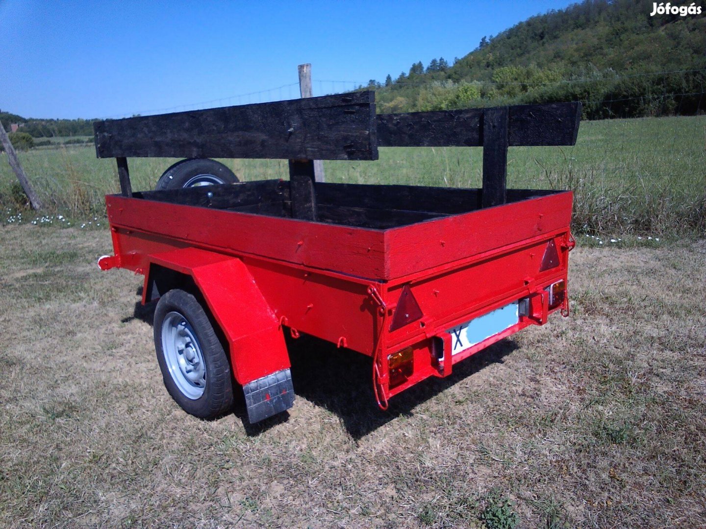 Akció!330eFt helyett299eFt! Erős 110x220cm utánfutó friss műszakival