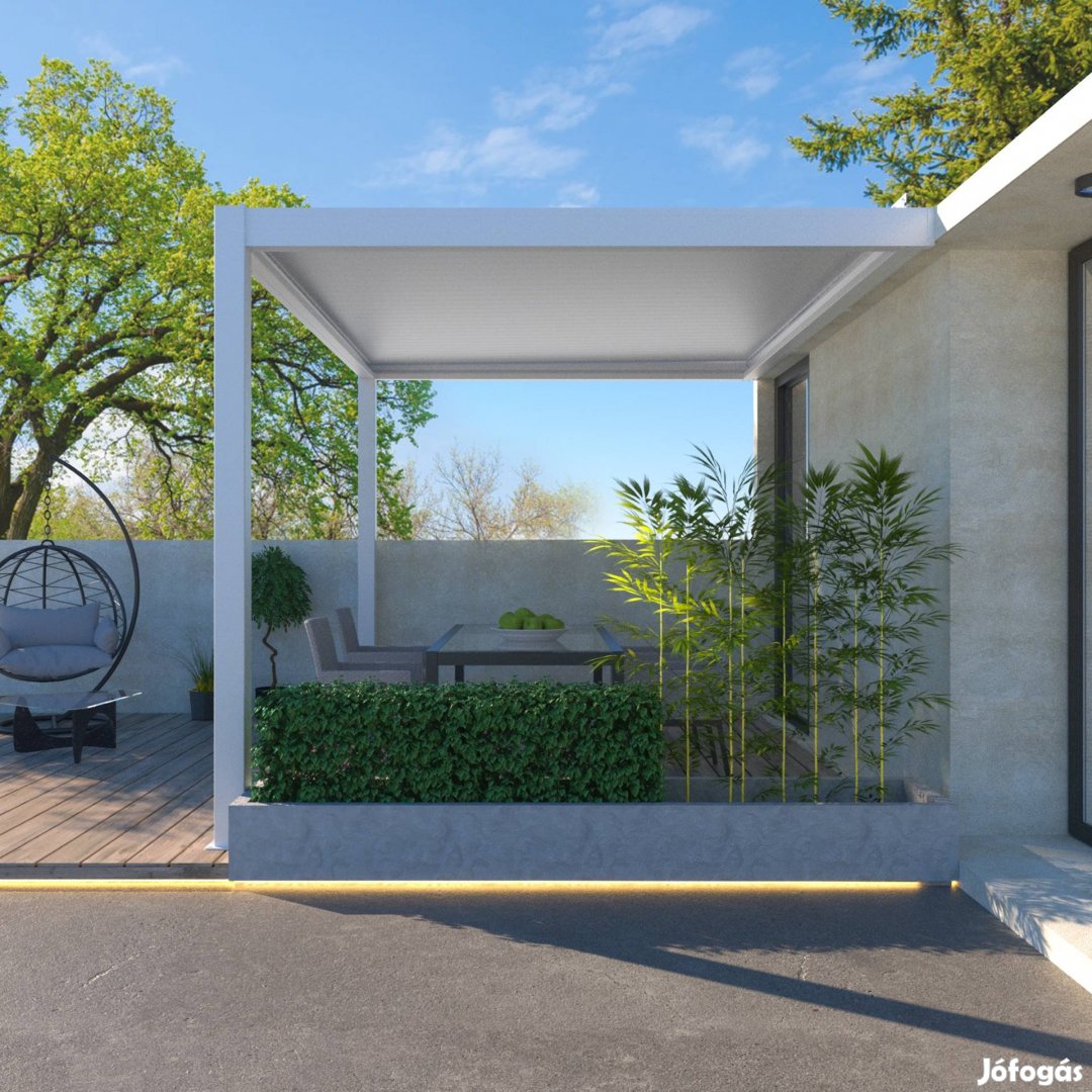 Akció 3x4 méteres falra szerelhető motoros alumínium